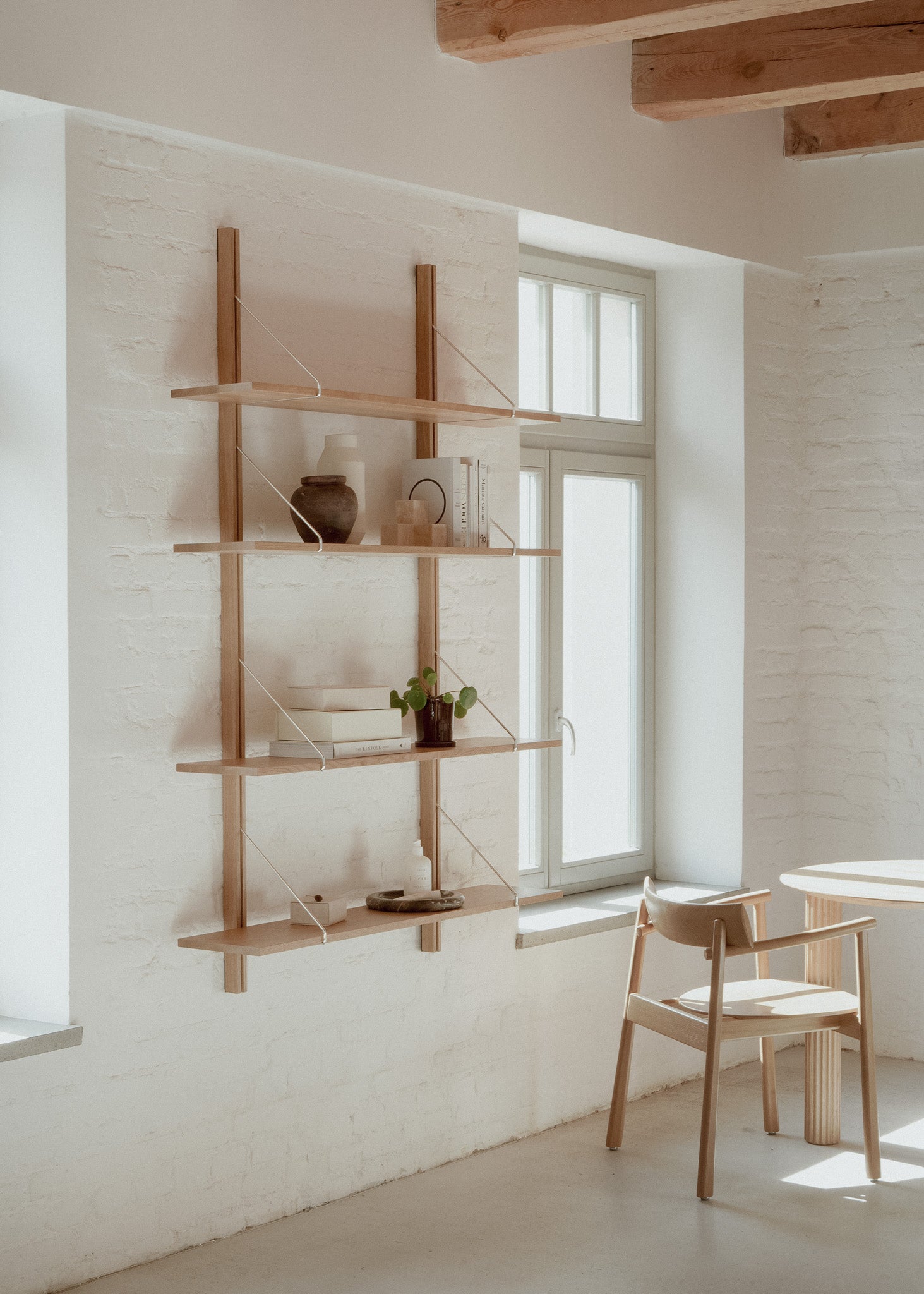 Wall shelf RODD oak wood