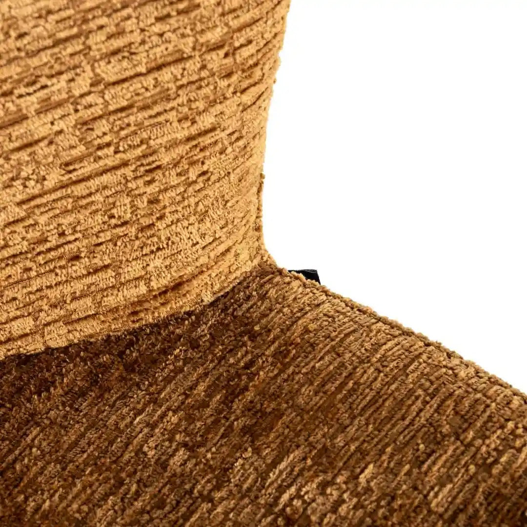 DARBY brown bar stool with black base