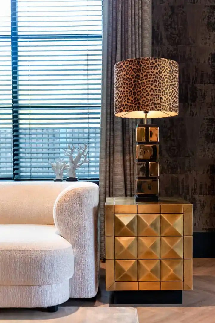 COLLADA gold nightstand