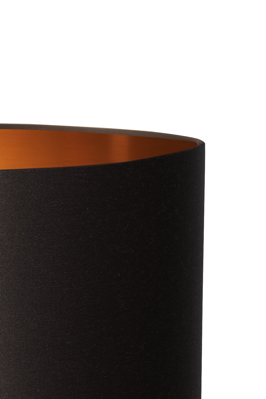 SALVADOR table lamp with smoked glass, black shade, and black finish