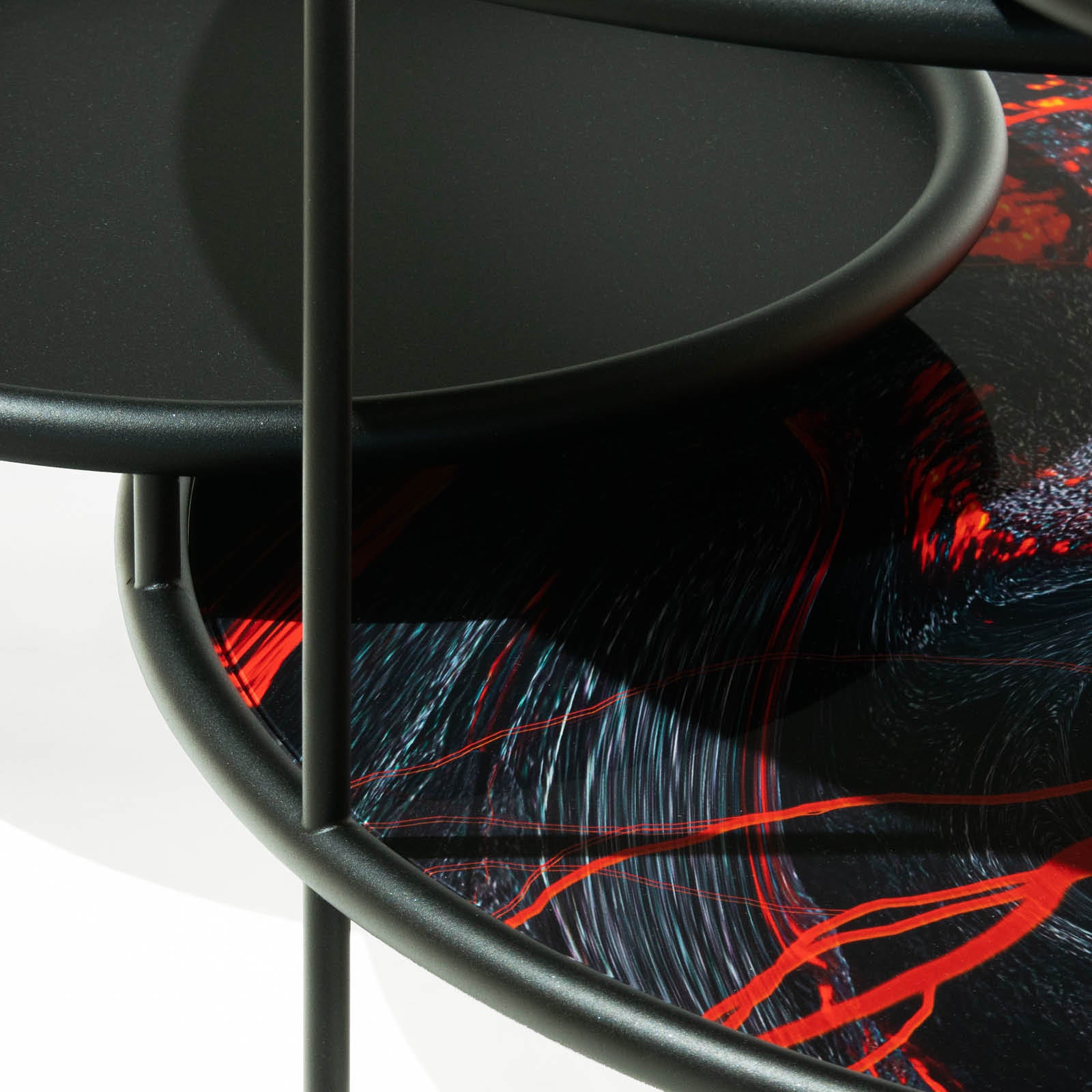 Konferenční stolek SANGAKU z barevného skla