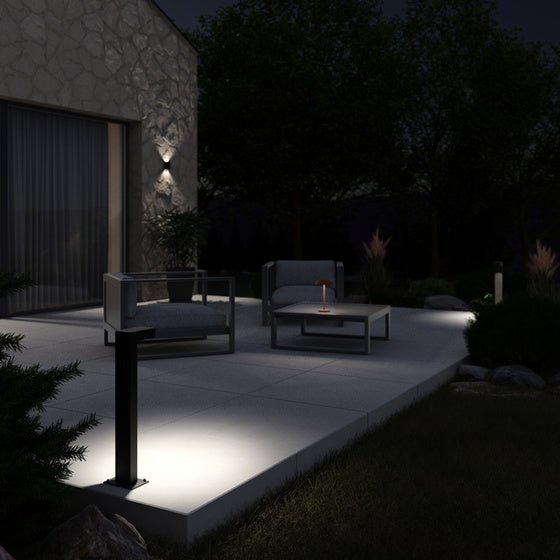 Outdoor floor lamp SLUP black