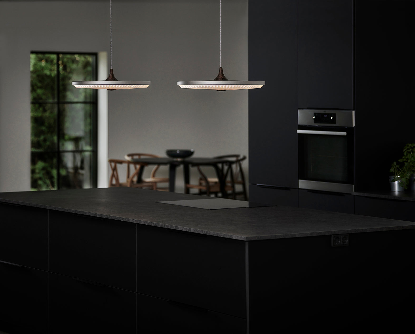 Závěsné svítidlo MODEL 198 SOLEIL uzený dub