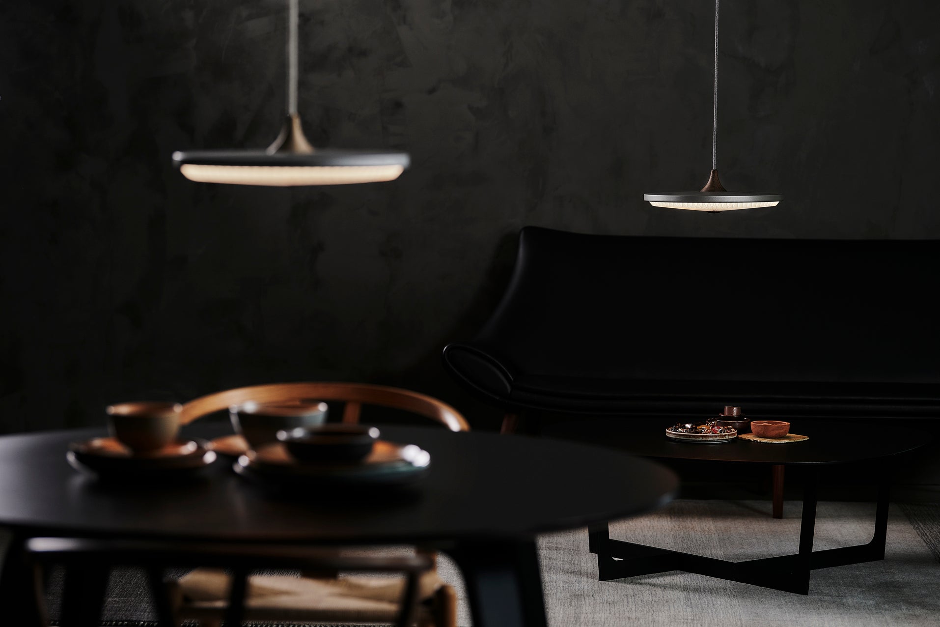 Závěsné svítidlo MODEL 198 SOLEIL uzený dub