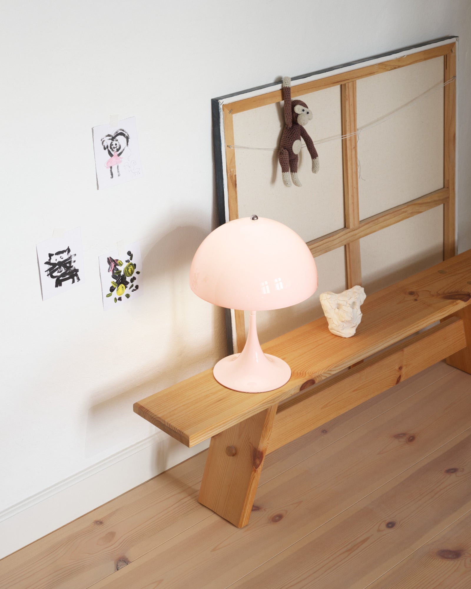 Portable Lamp PANTHELLA 250 Pale Pink