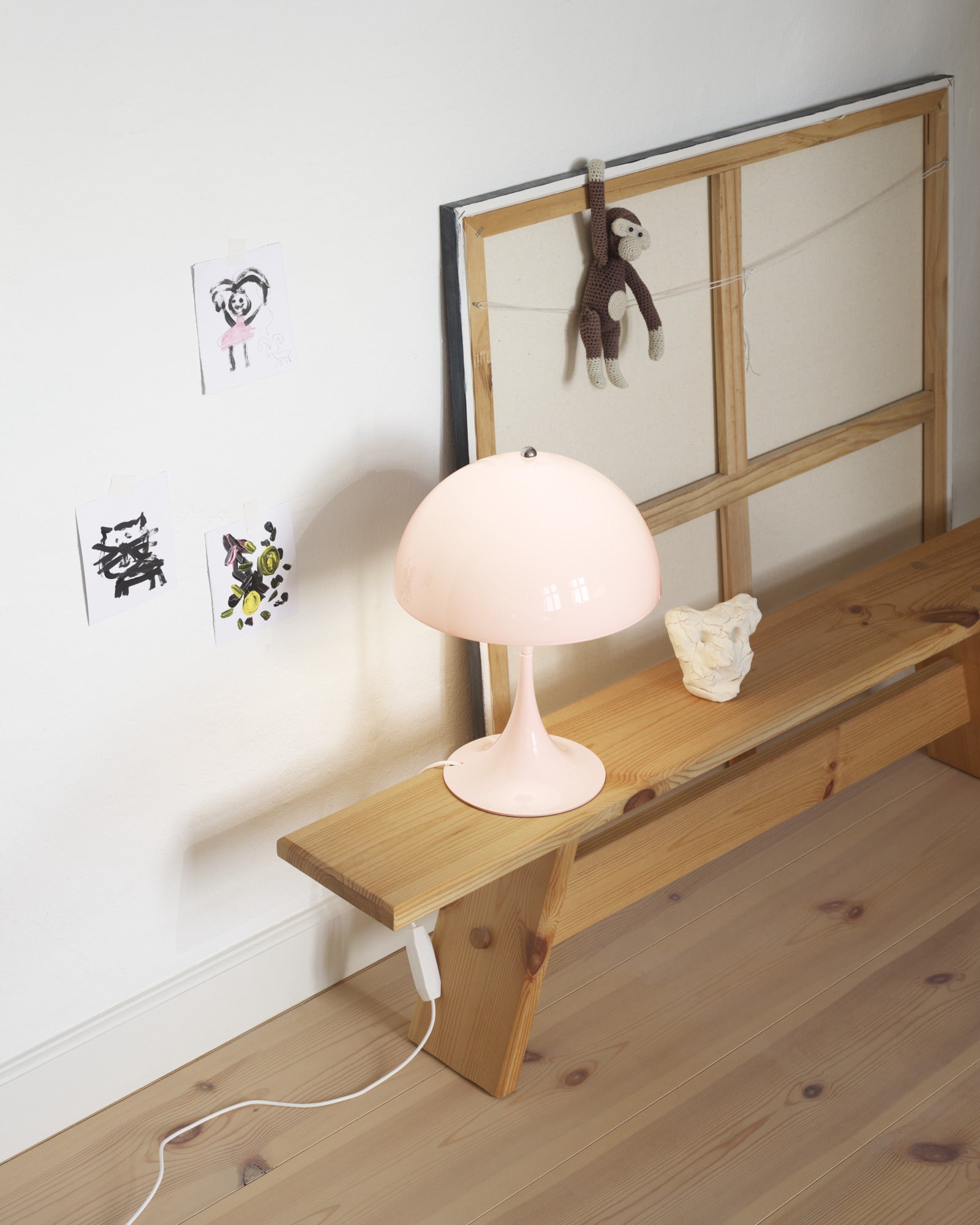 Portable Lamp PANTHELLA 250 Pale Pink
