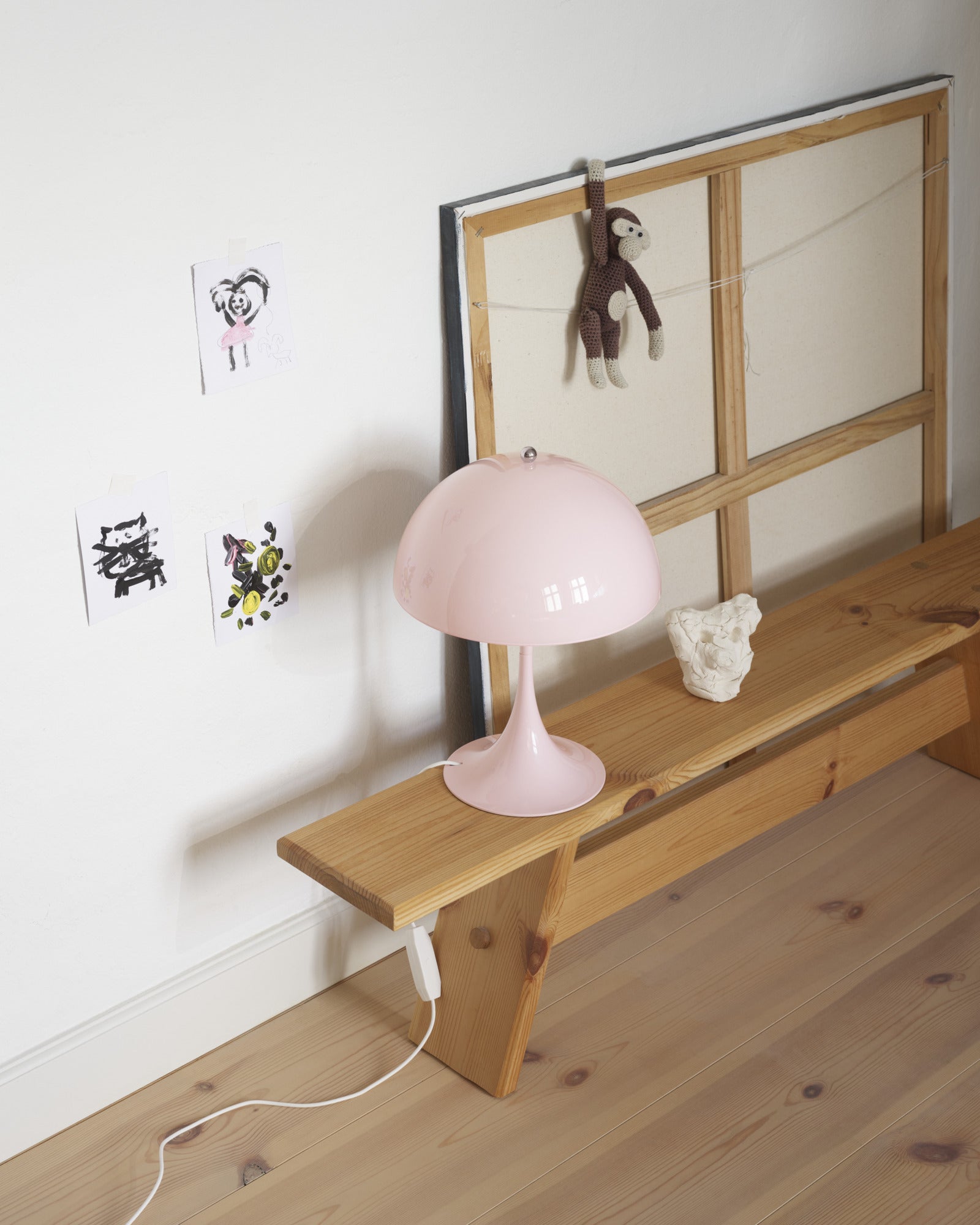 Portable Lamp PANTHELLA 250 Pale Pink
