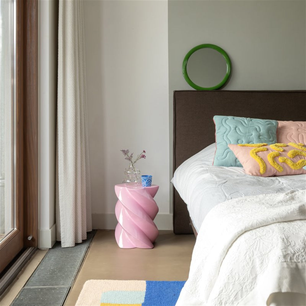 Round Mirror CHURROS Green