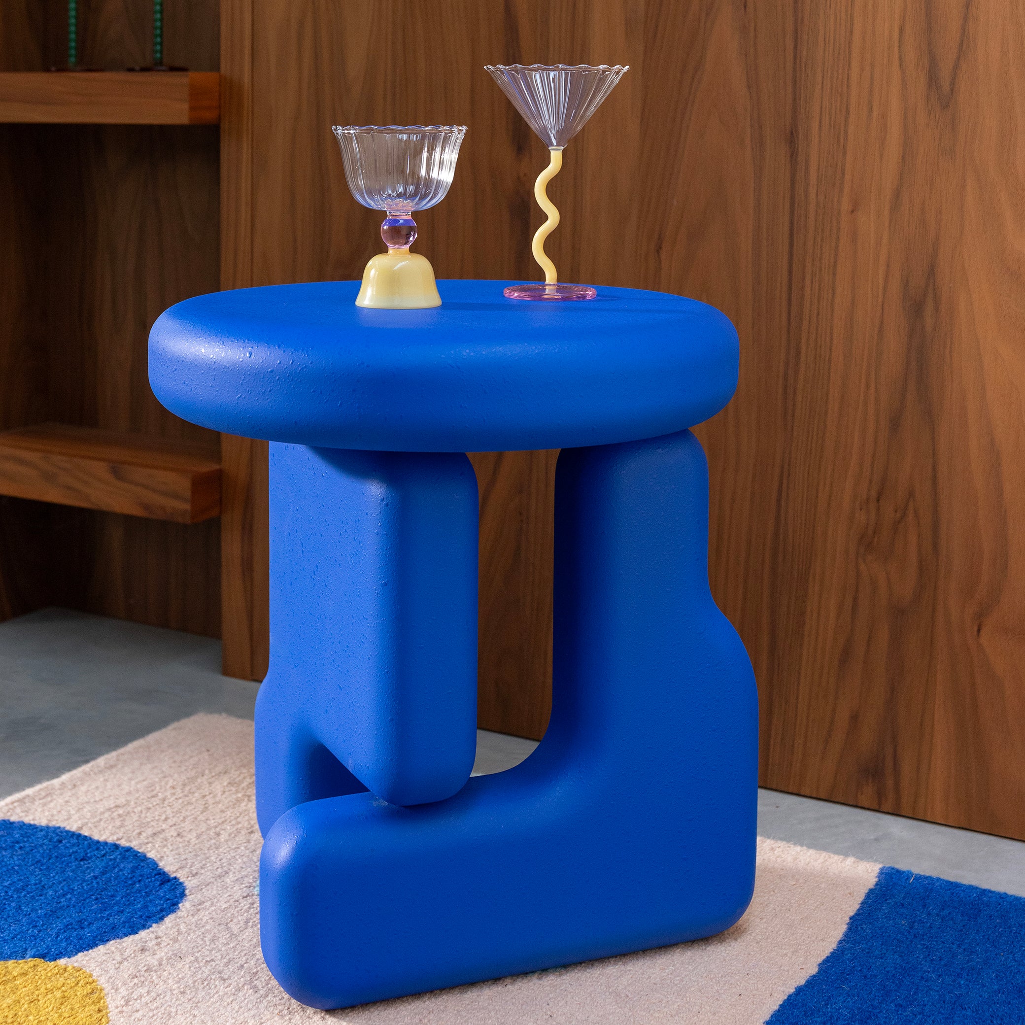 PLOT blue side table