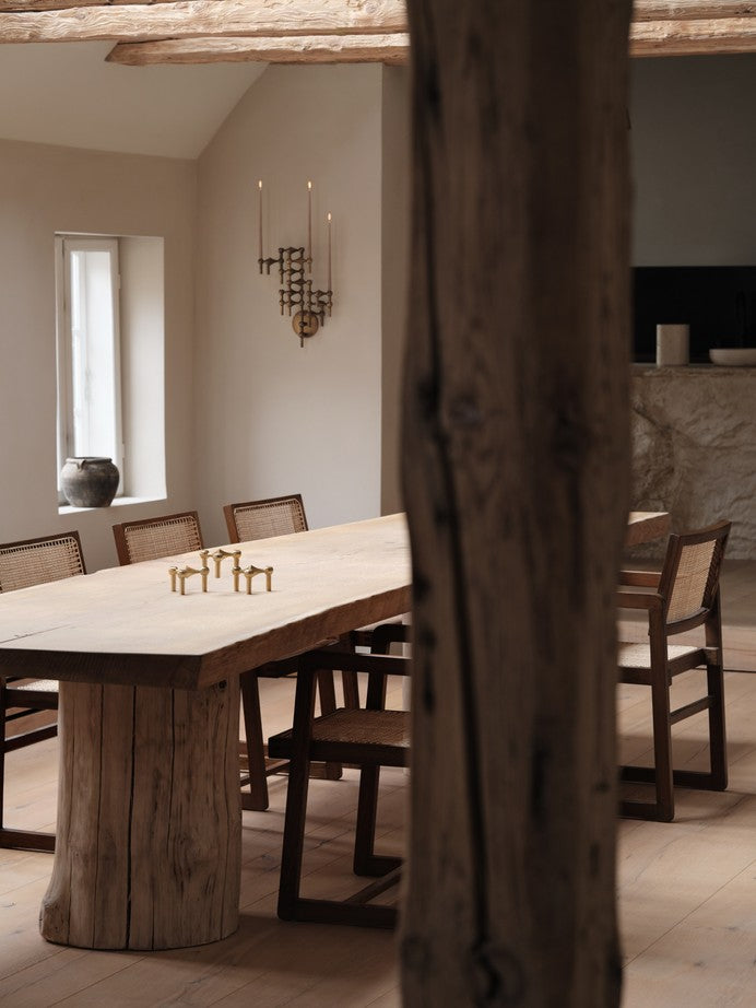 Świecznik ścienny STOFF NAGEL brązowiony mosiądz