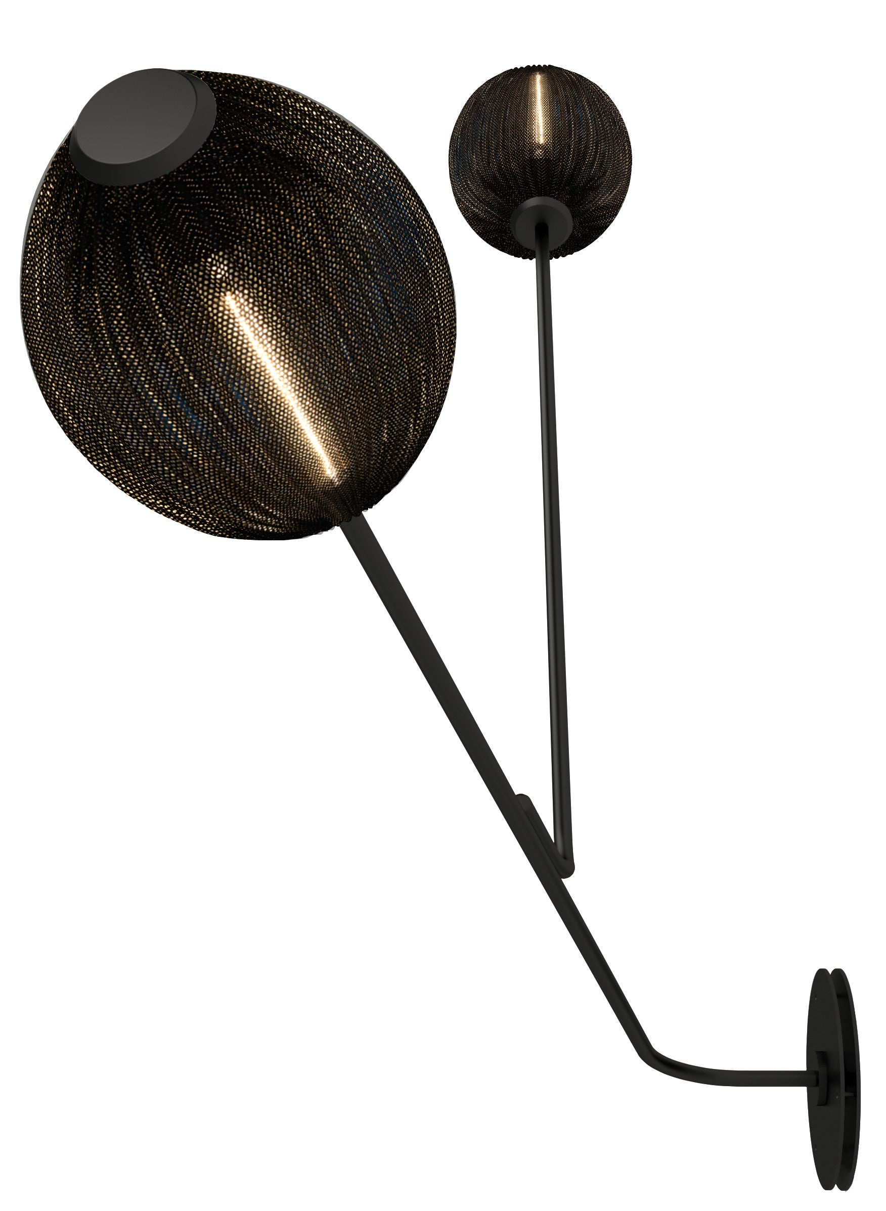 Nástěnná lampa SATELLITE černá