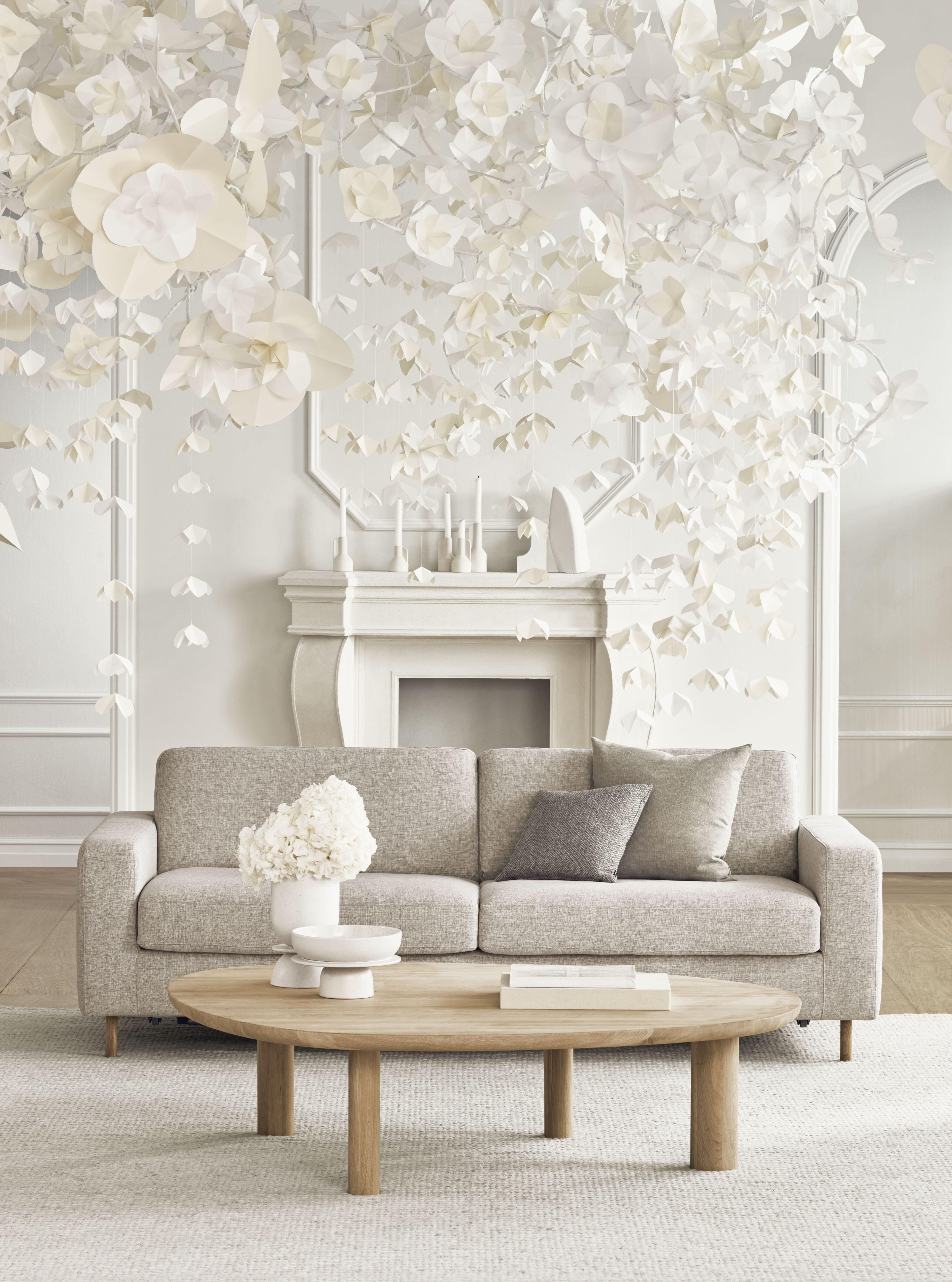 Sofa pro 2 osoby SCANDINAVIA černá s kovovým podstavcem