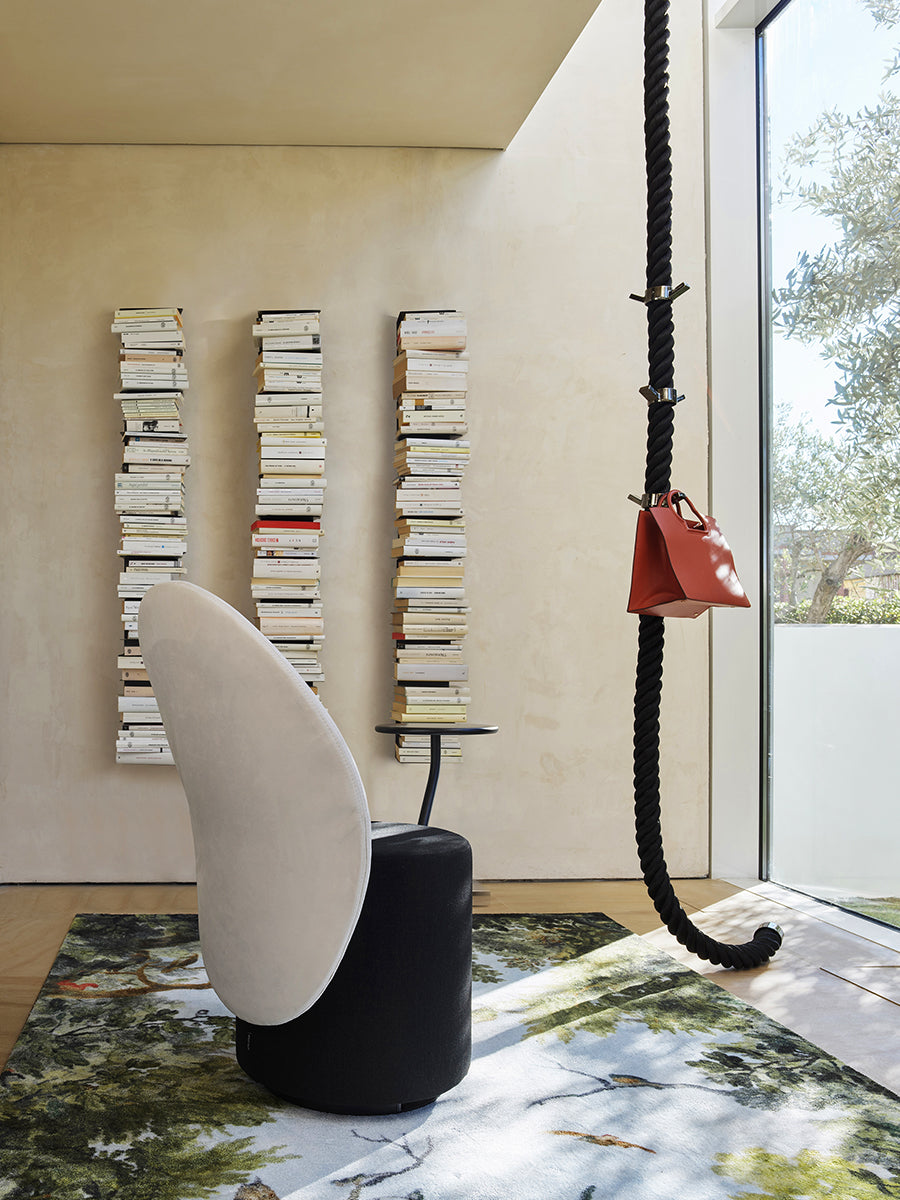 LOOMI upholstered armchair with table