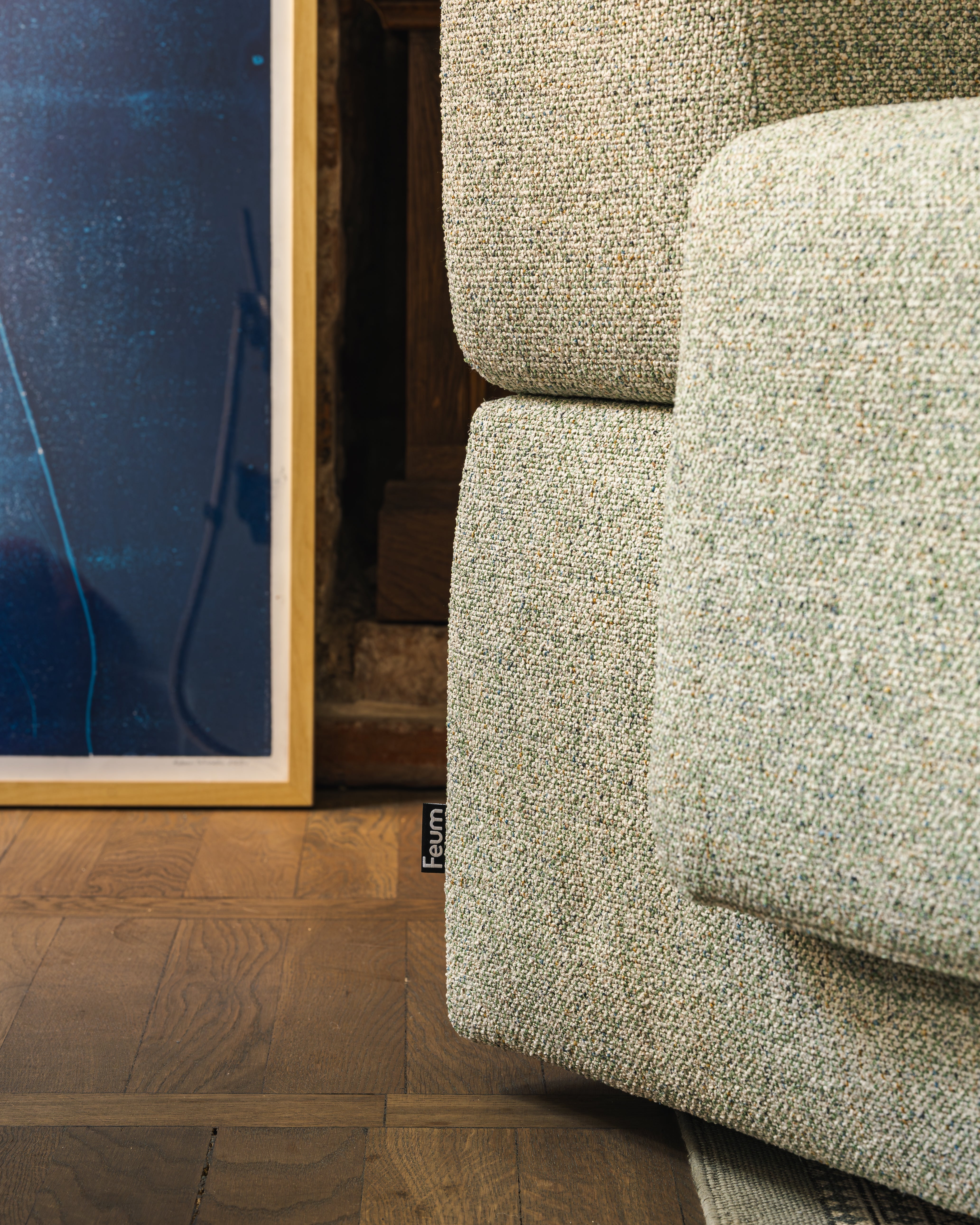 Modulární pohovka pro 3 osoby UMI světle zelená