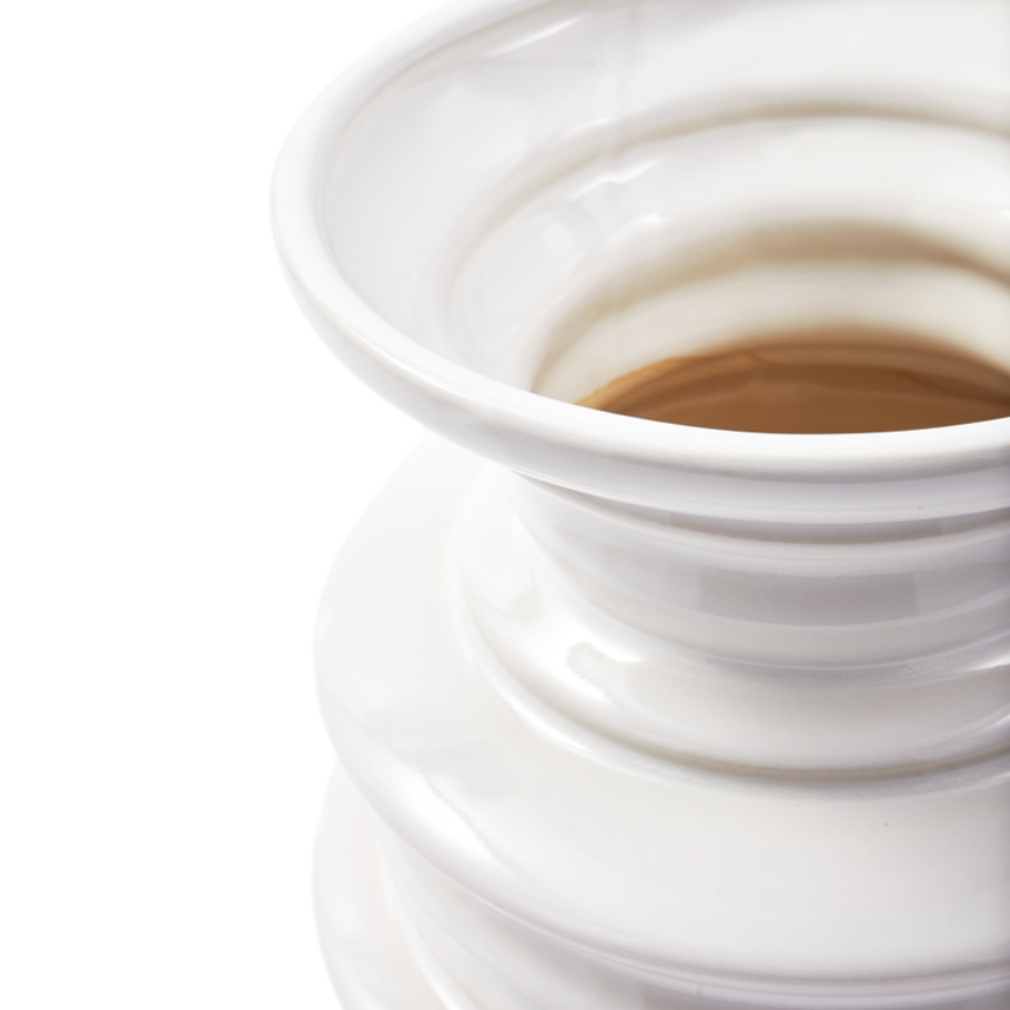 Váza STACKED PLATES bílá