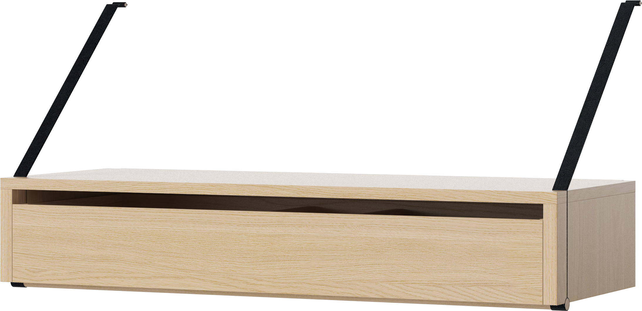 Zásuvka STRAP bělené dubové dřevo