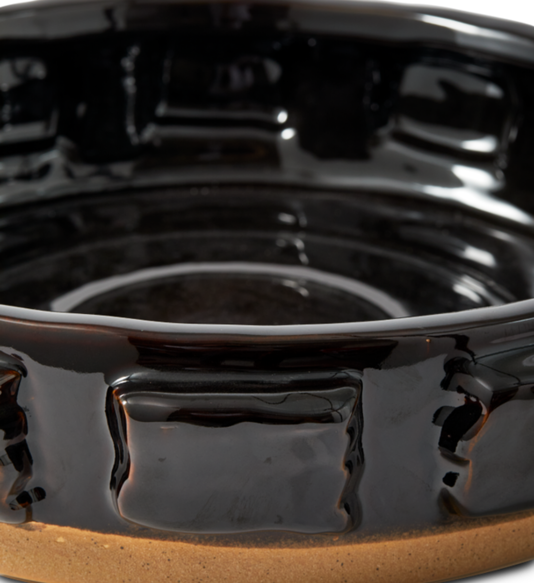 Miska STRUKTURA tmavě hnědá