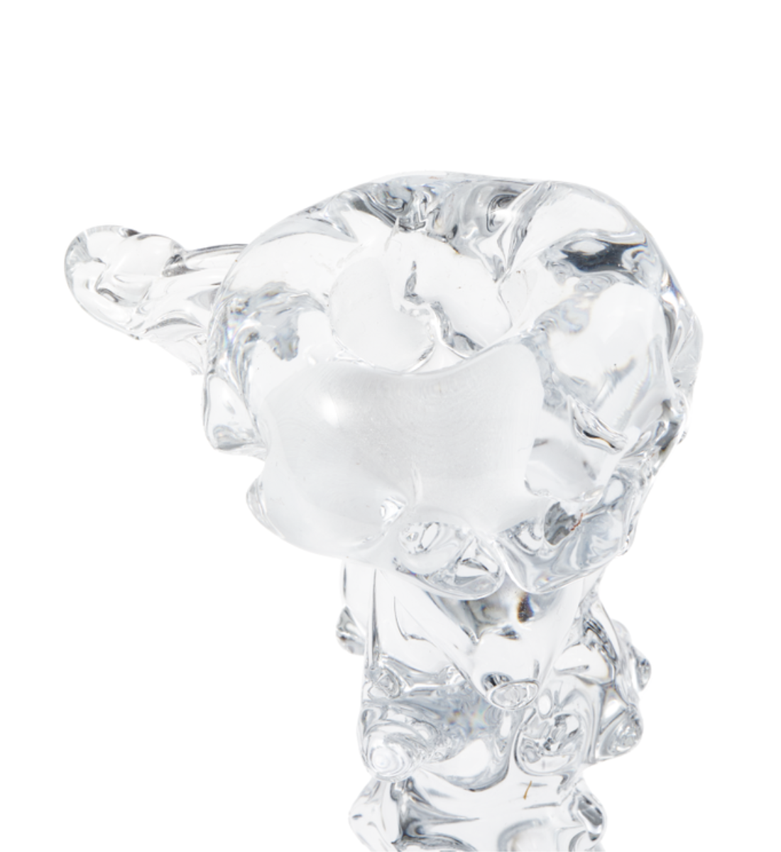 GLASS DRIP transparent candle holder