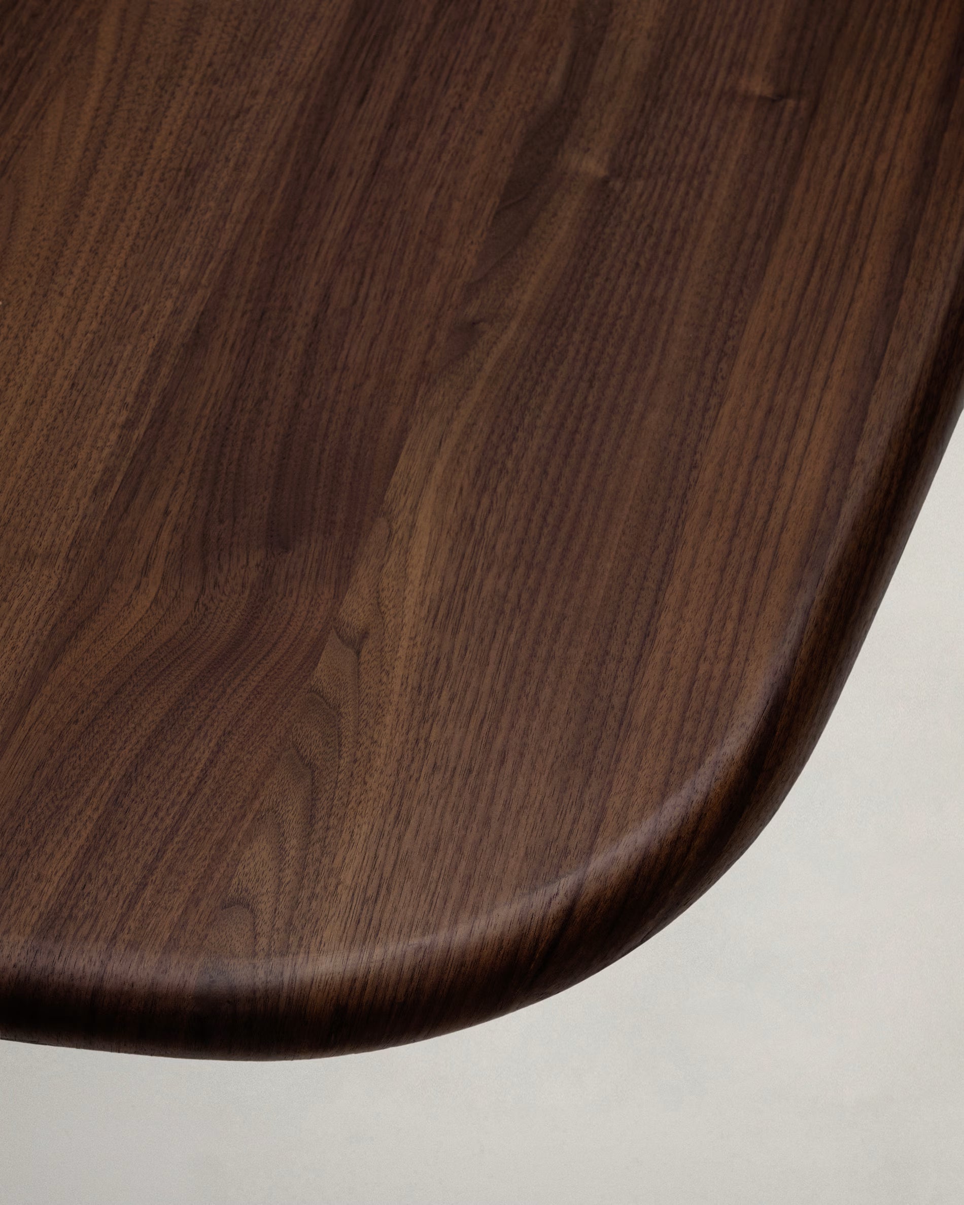 MELVAR table with walnut veneer and steel base