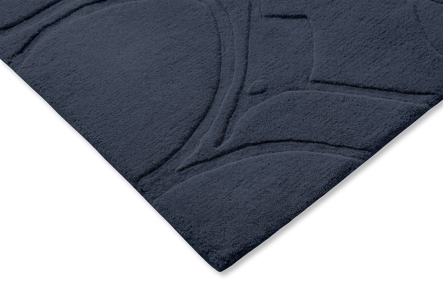 Romantic Magnolia rug navy blue