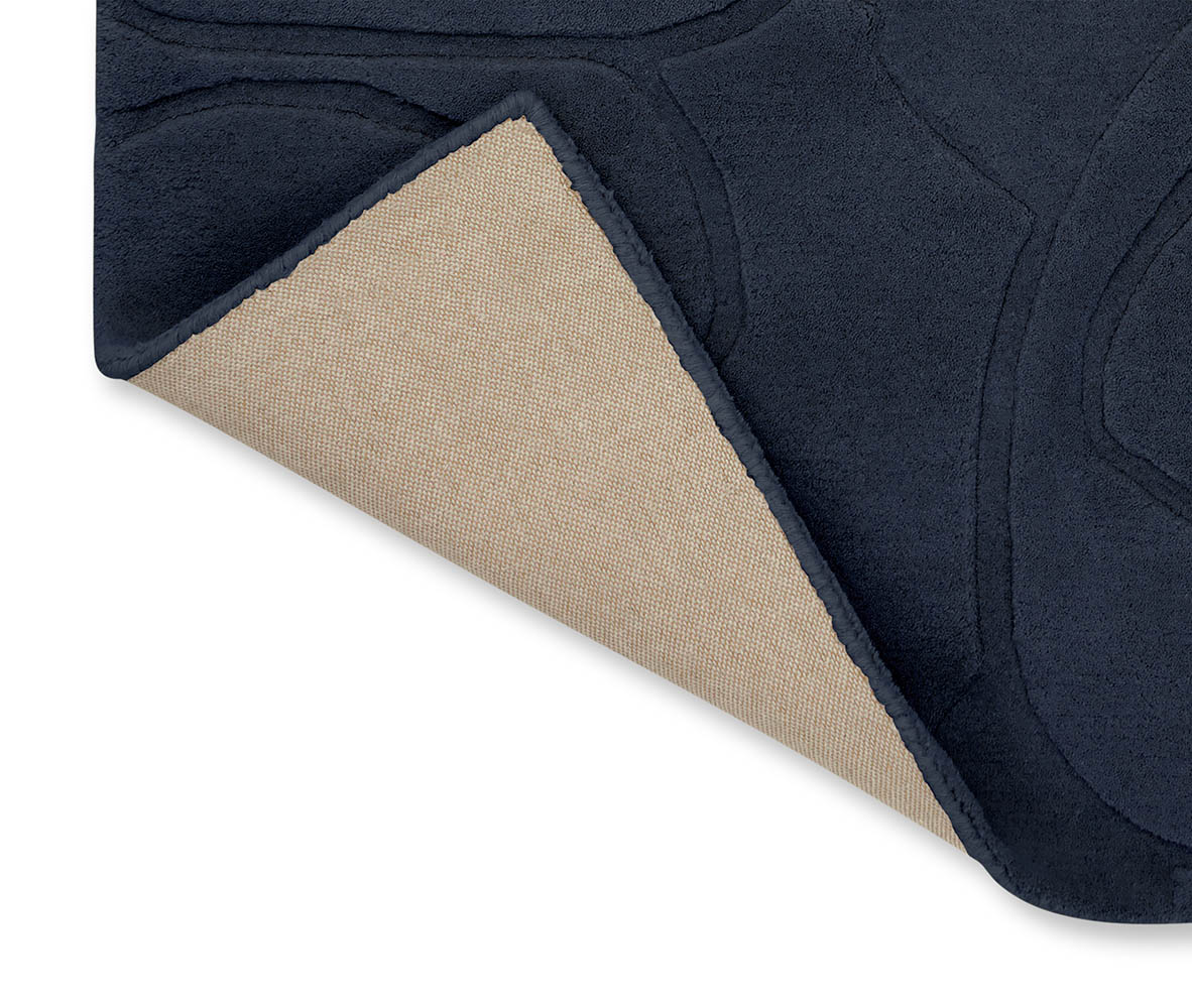 Romantic Magnolia rug navy blue