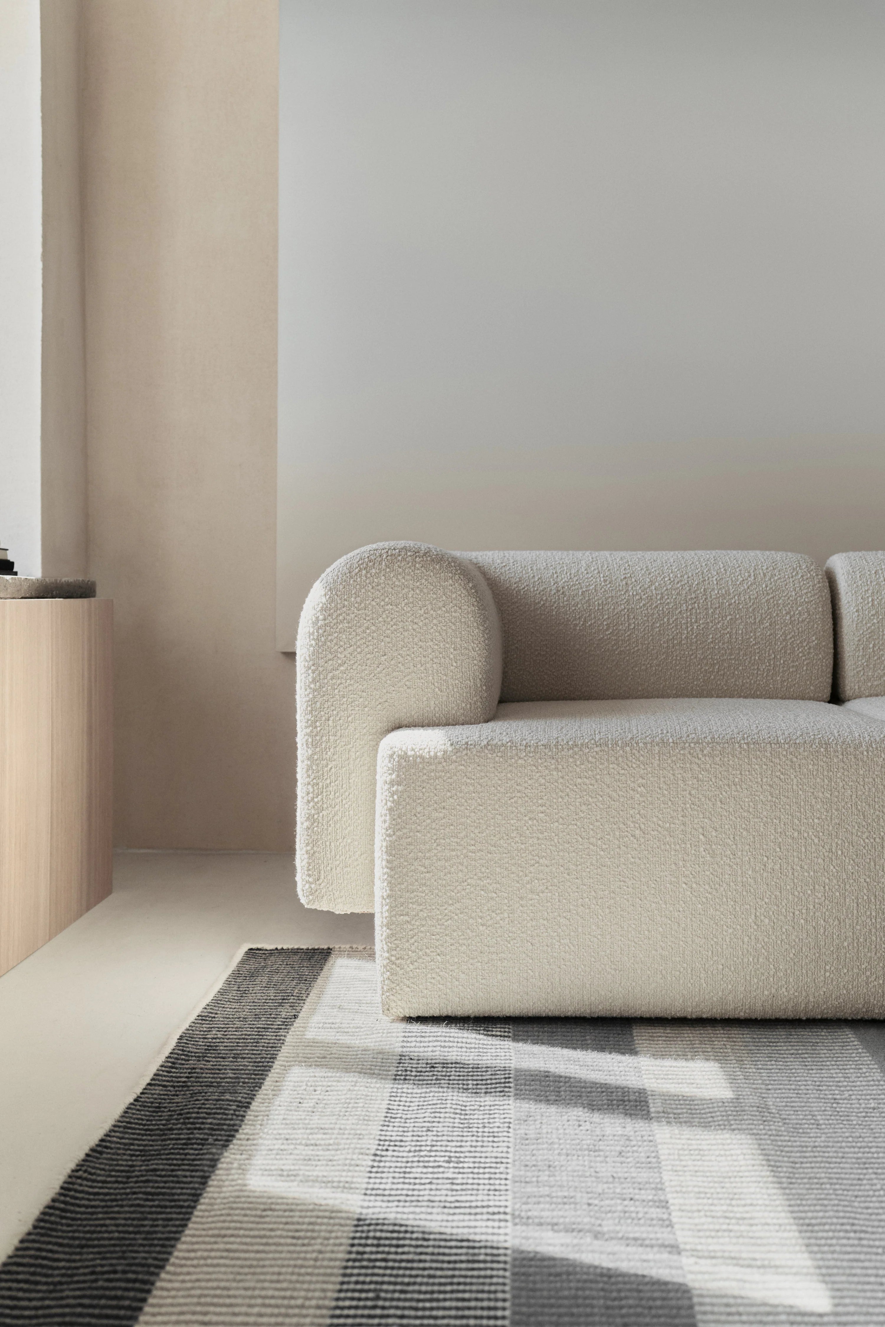 2-Seater Sofa TORI Brown Bouclé