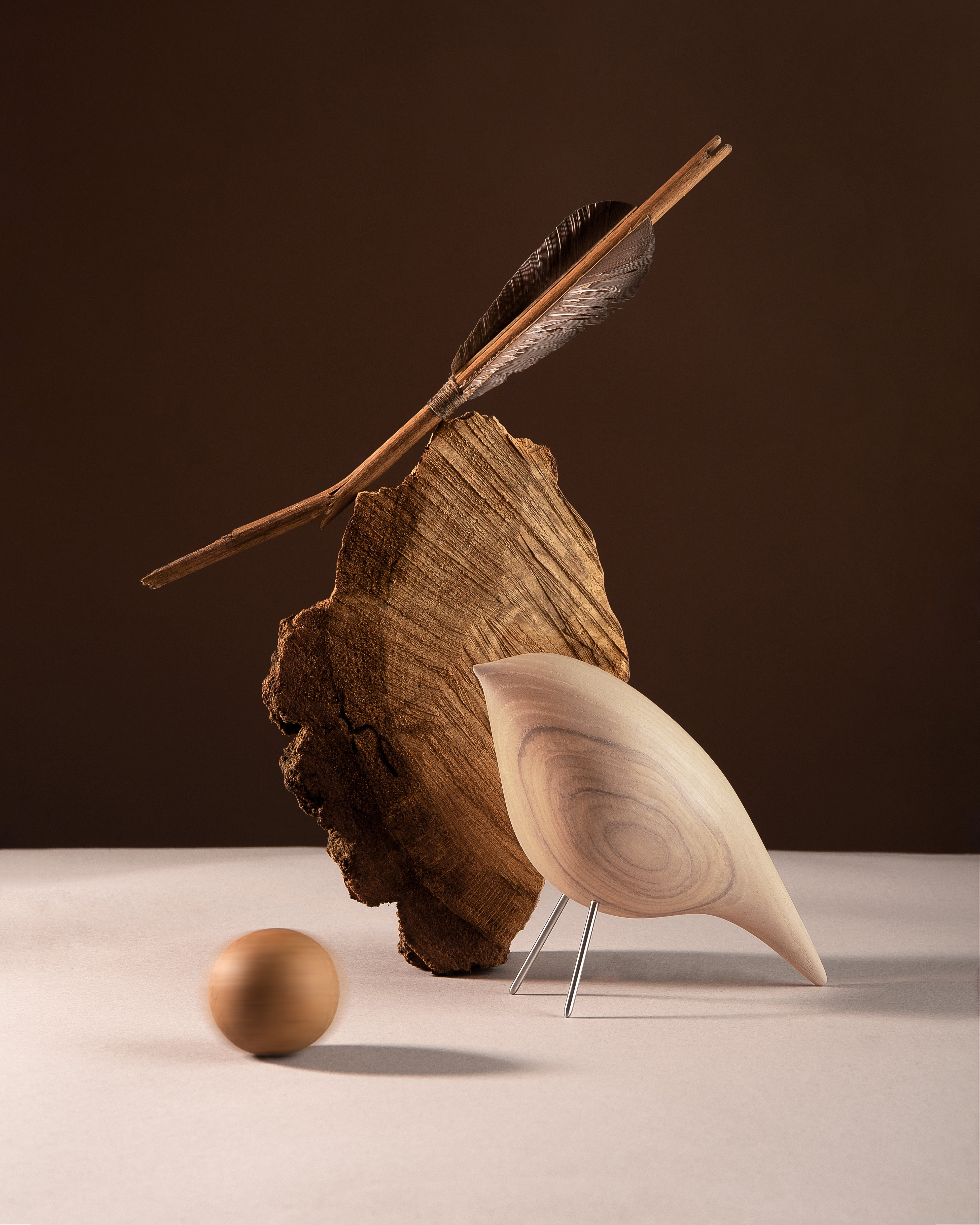 Decorative Figure TWEETY DECORATIVE BIRD natural ash