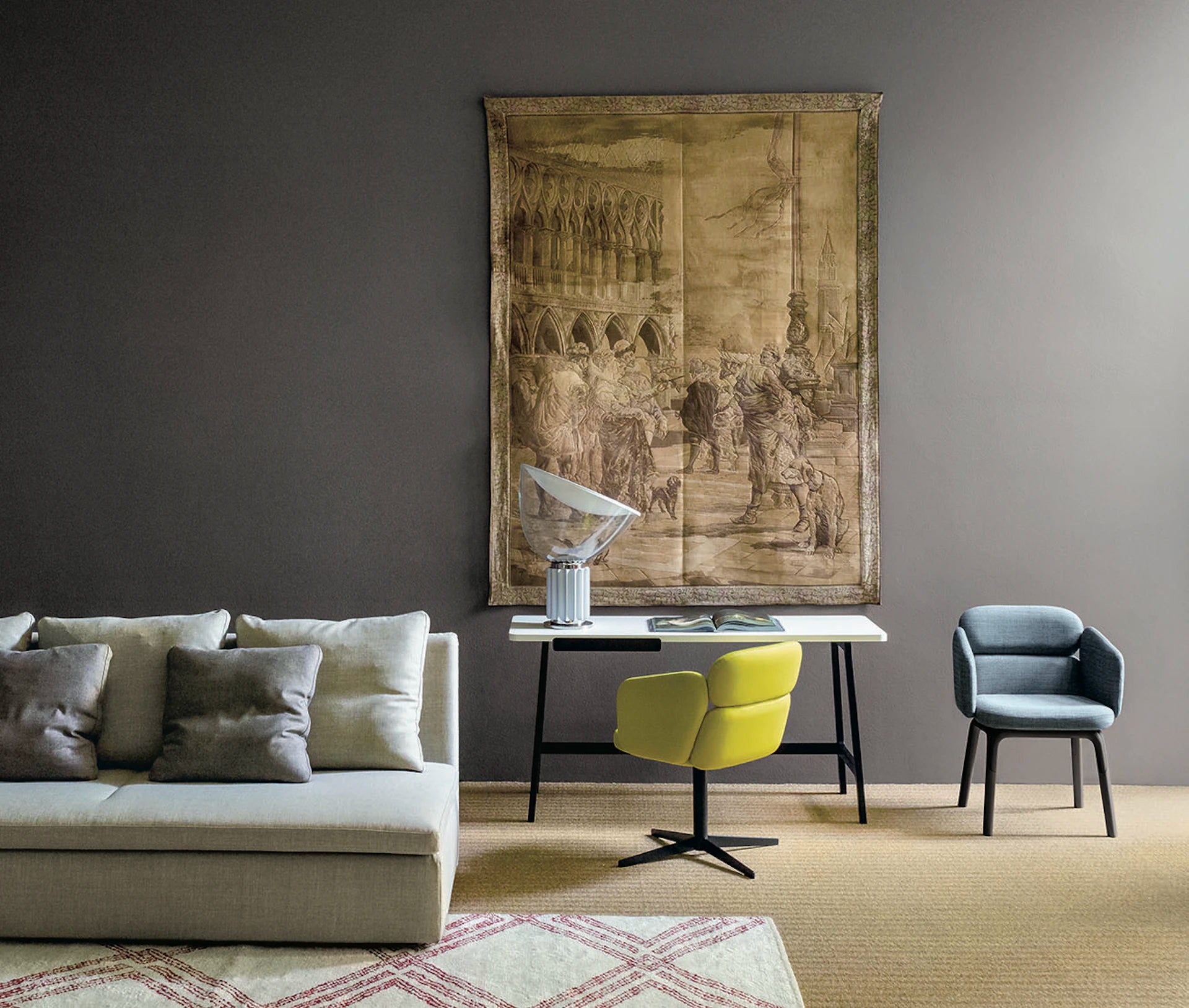 Stolní lampa TACCIA bílá