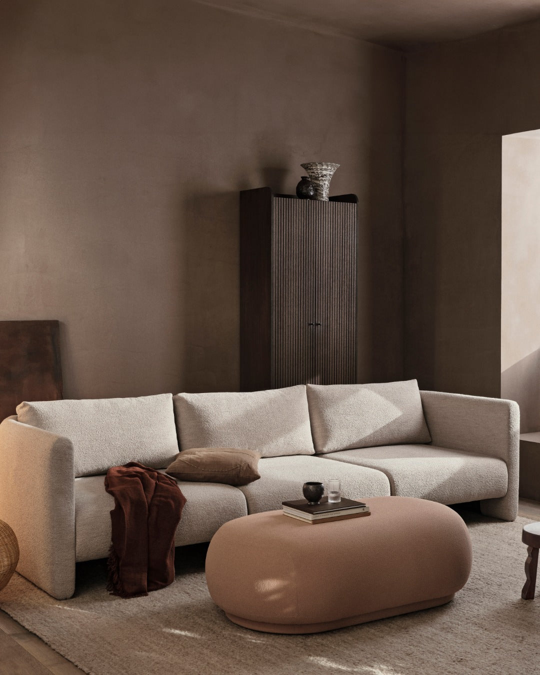 Szafa 2-drzwiowa SILL CUPBOARD TALL ciemnobrązowy fornir dębowy