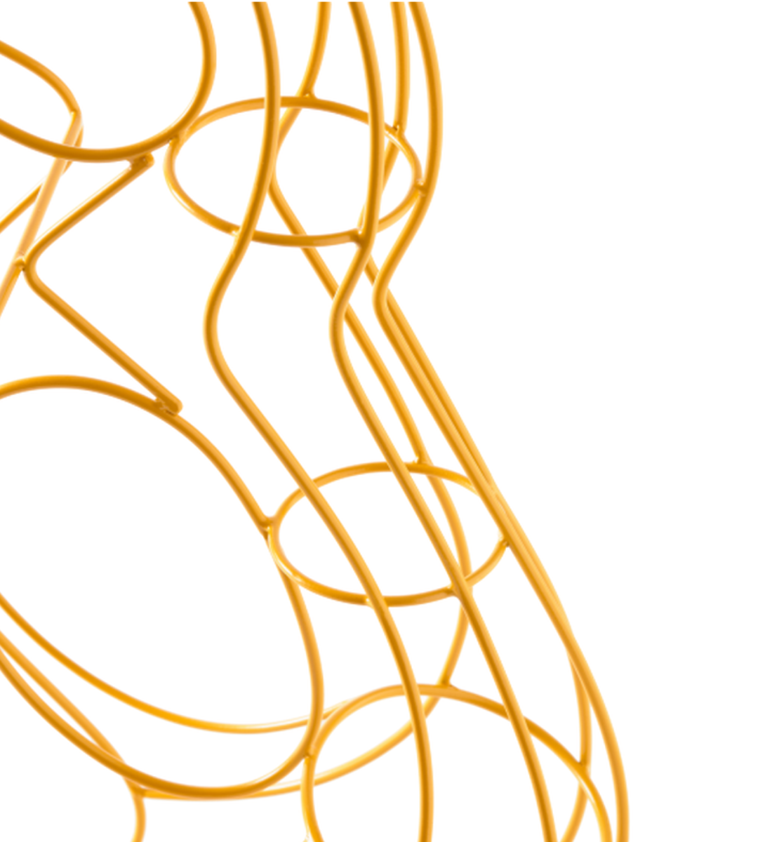 Váza RÁM TŘI UŠI žlutá