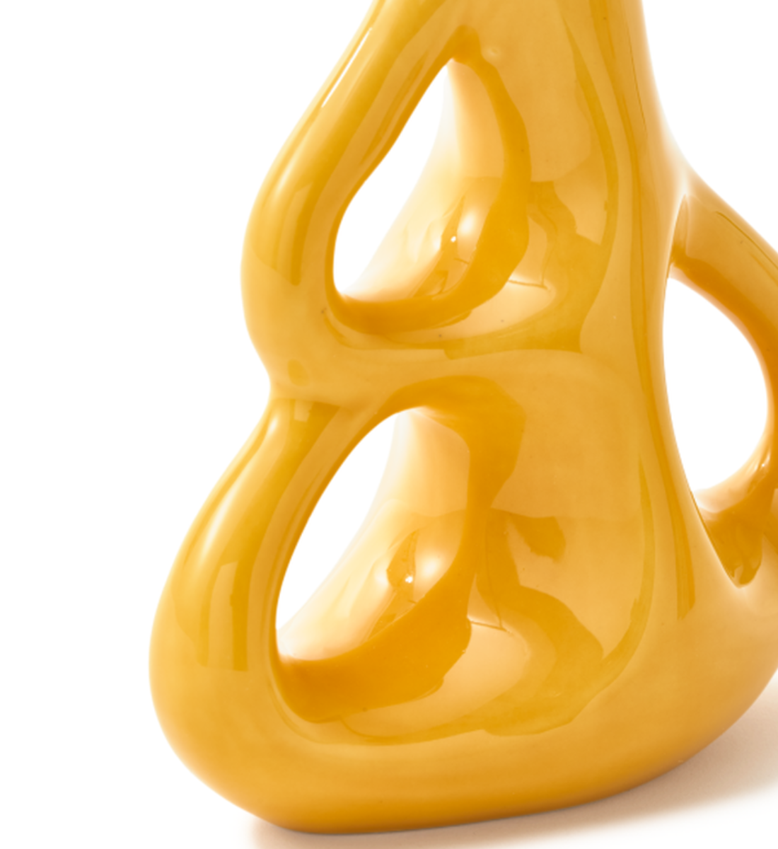 Váza TŘI UŠI žlutá
