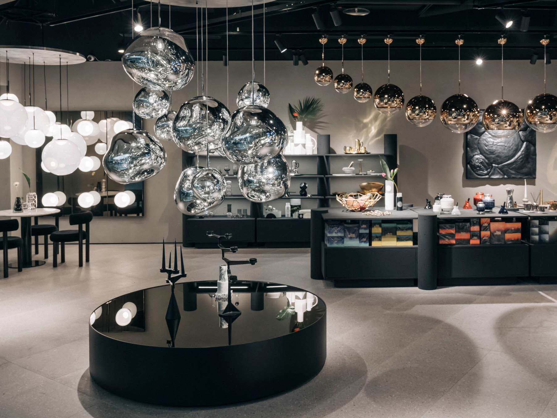 MELT MEGA Silver Ceiling Lamp