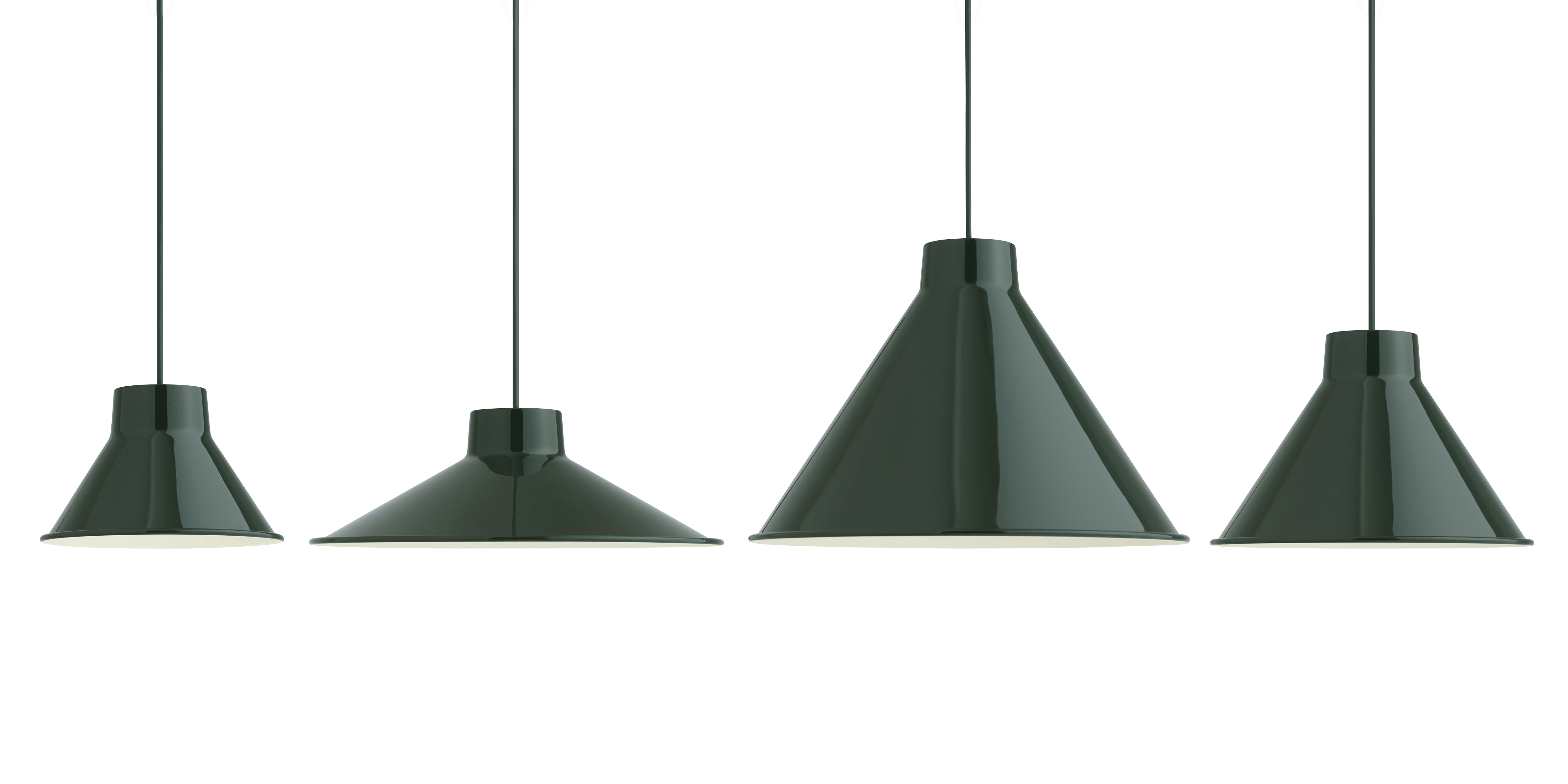 Závěsná lampa TOP tmavě zelená