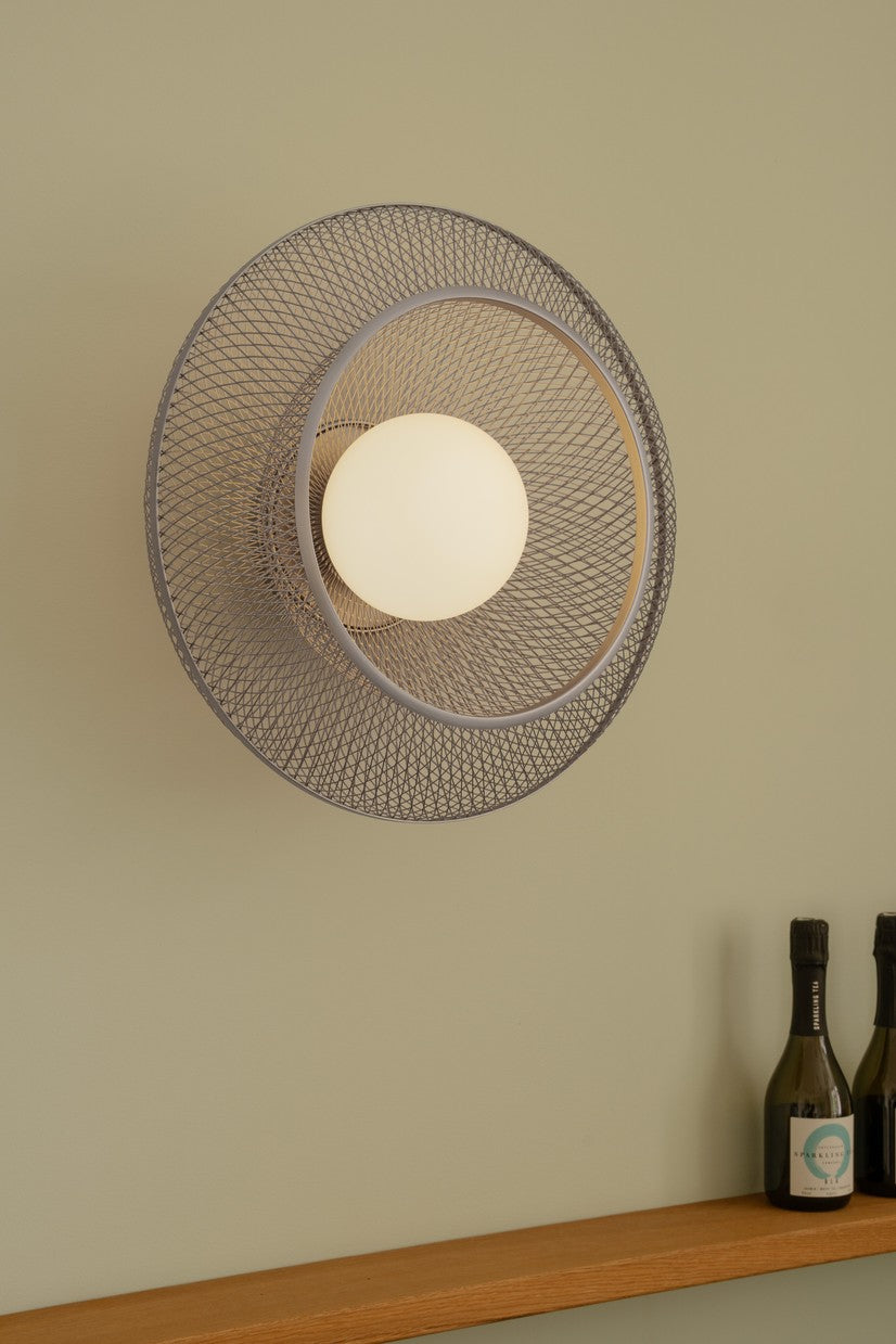 FARADAY UP silver wall lamp