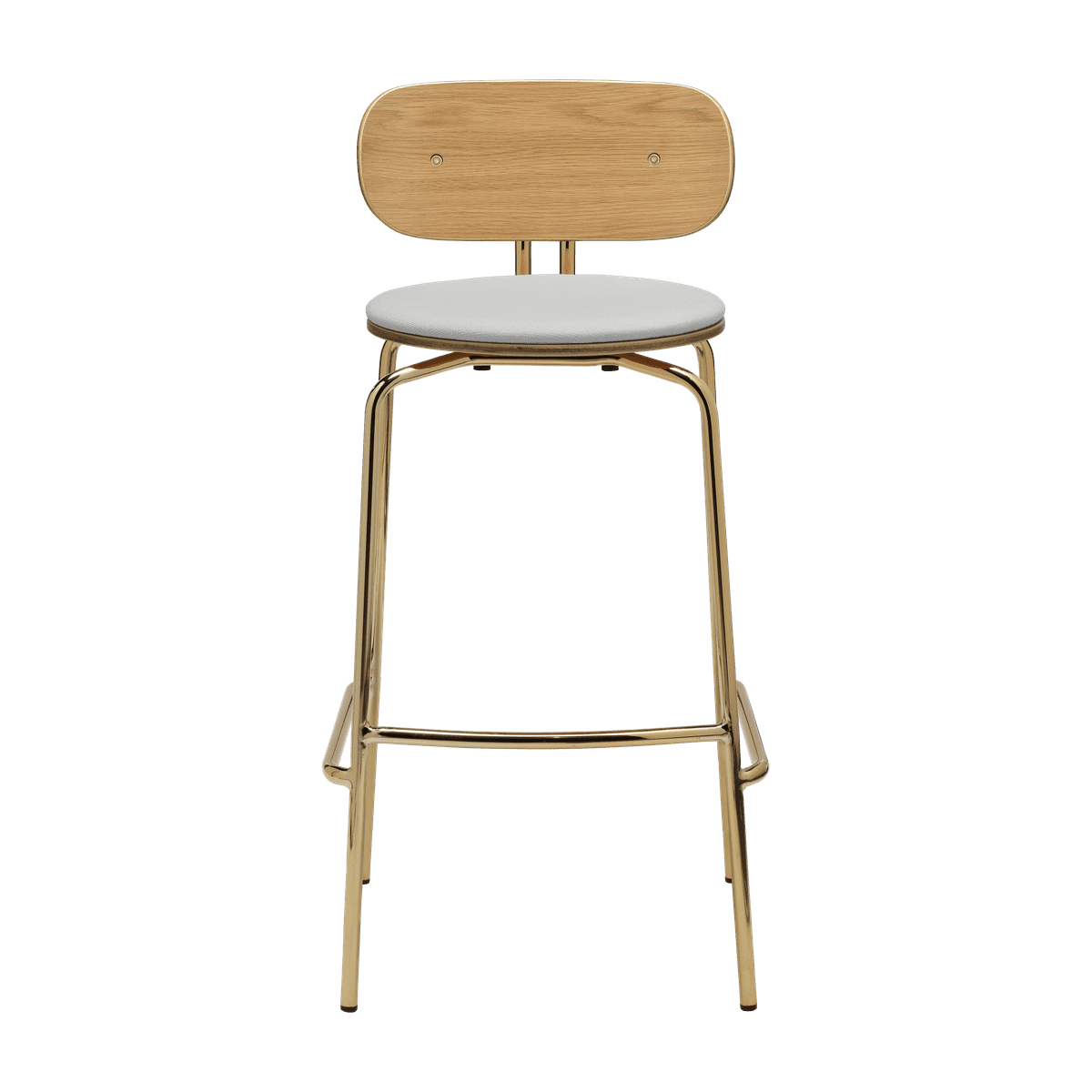 Hocker Curious Baby Blue with a golden base