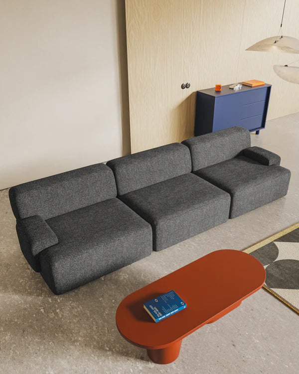 Sofa modułowa UMI - element środkowy kamienna czerń