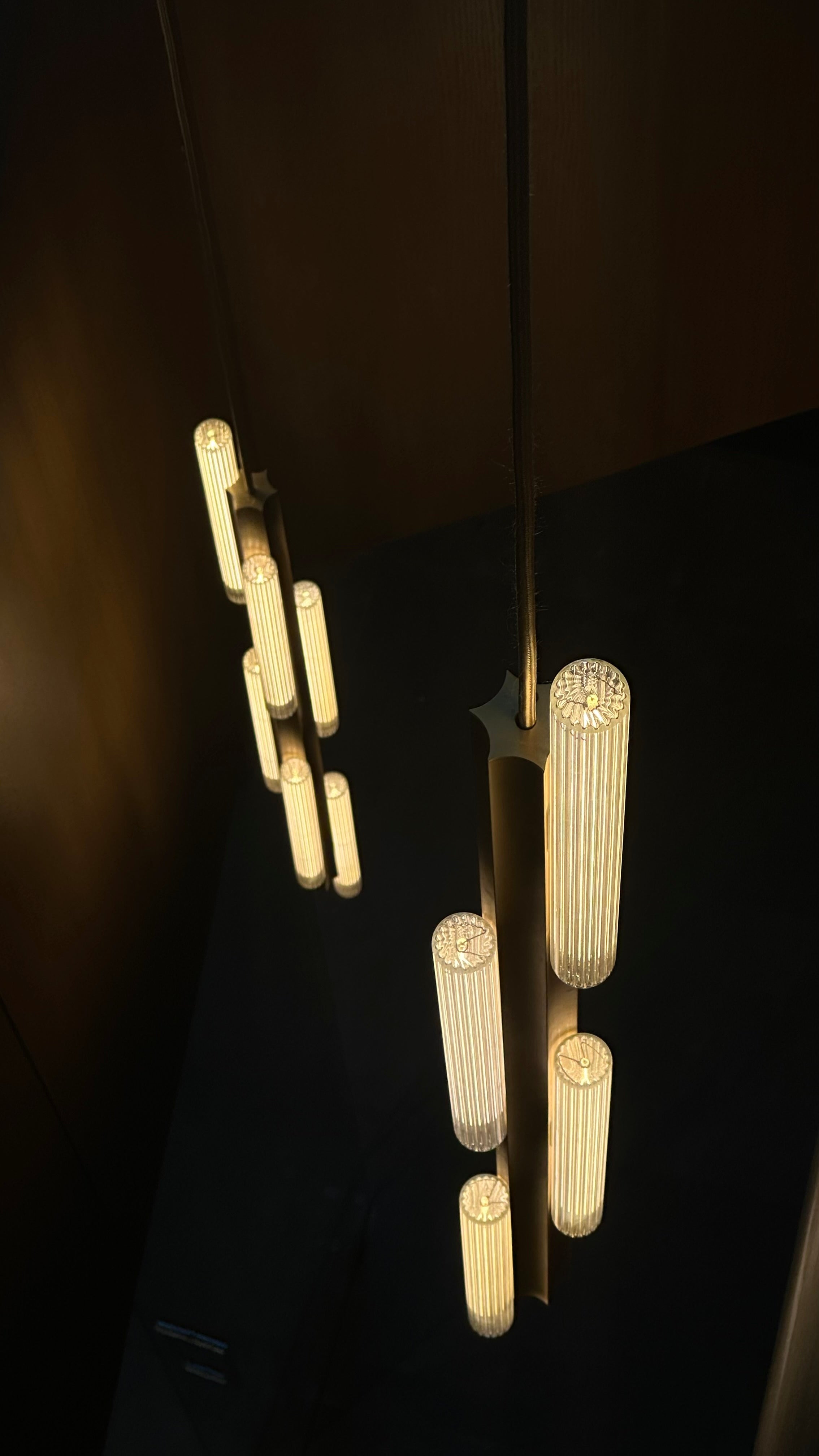 Lampa visící HAIL TALL, kartáčovaný stříbrný