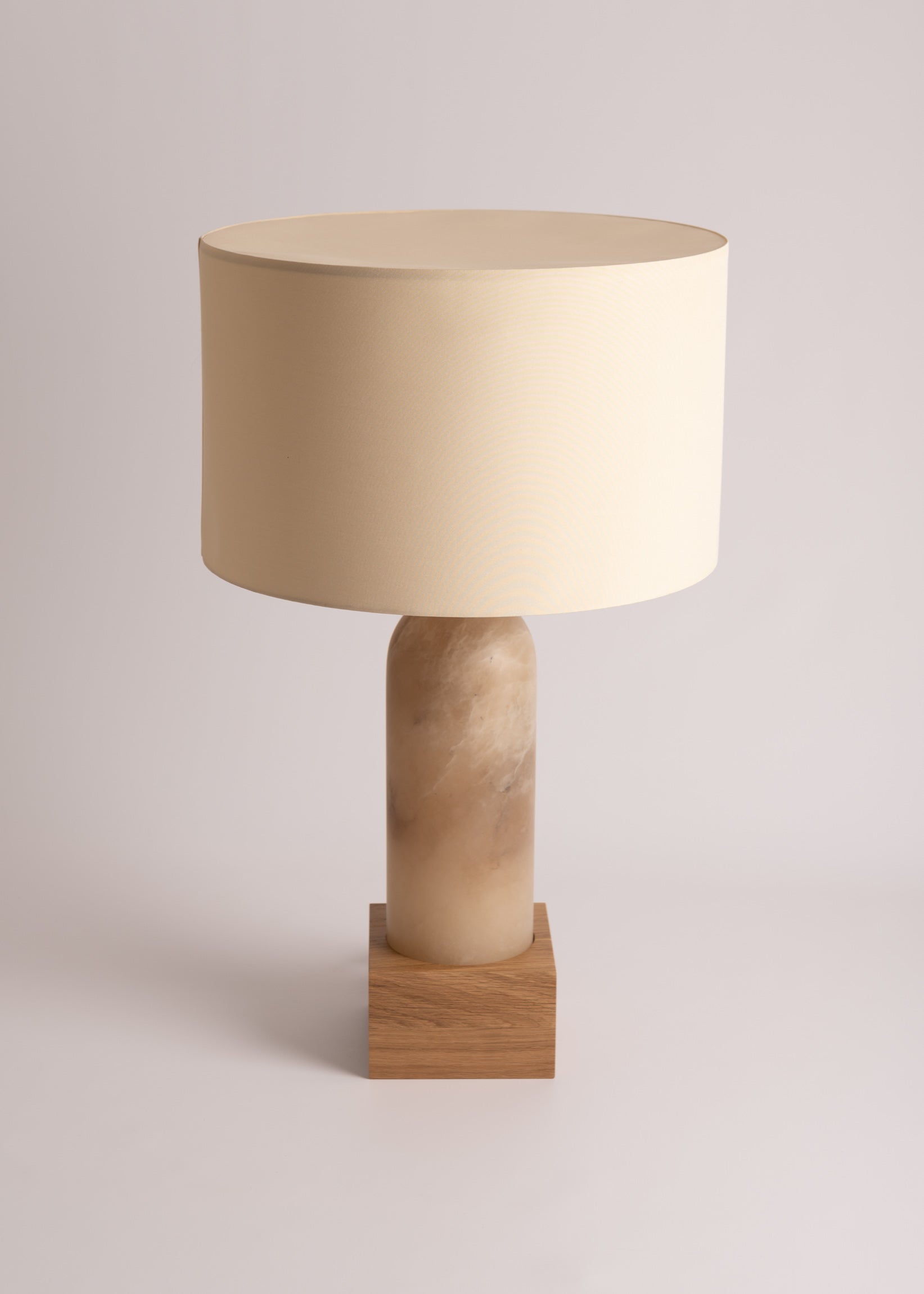 PURA KELO Table Lamp Dark Beige Alabaster
