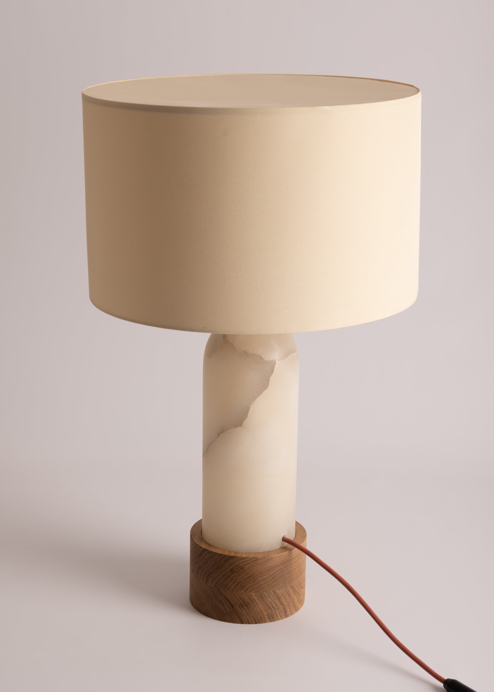 PURA KELO Table Lamp White Alabaster
