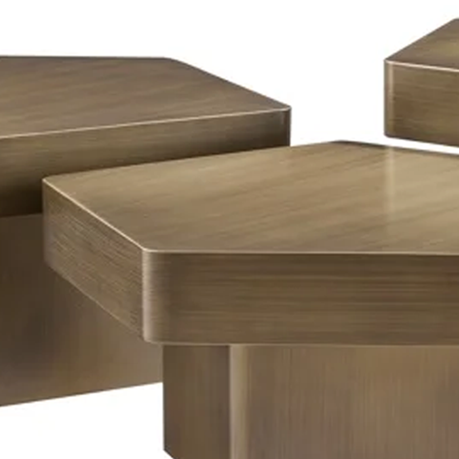 HEXA antique gold table set