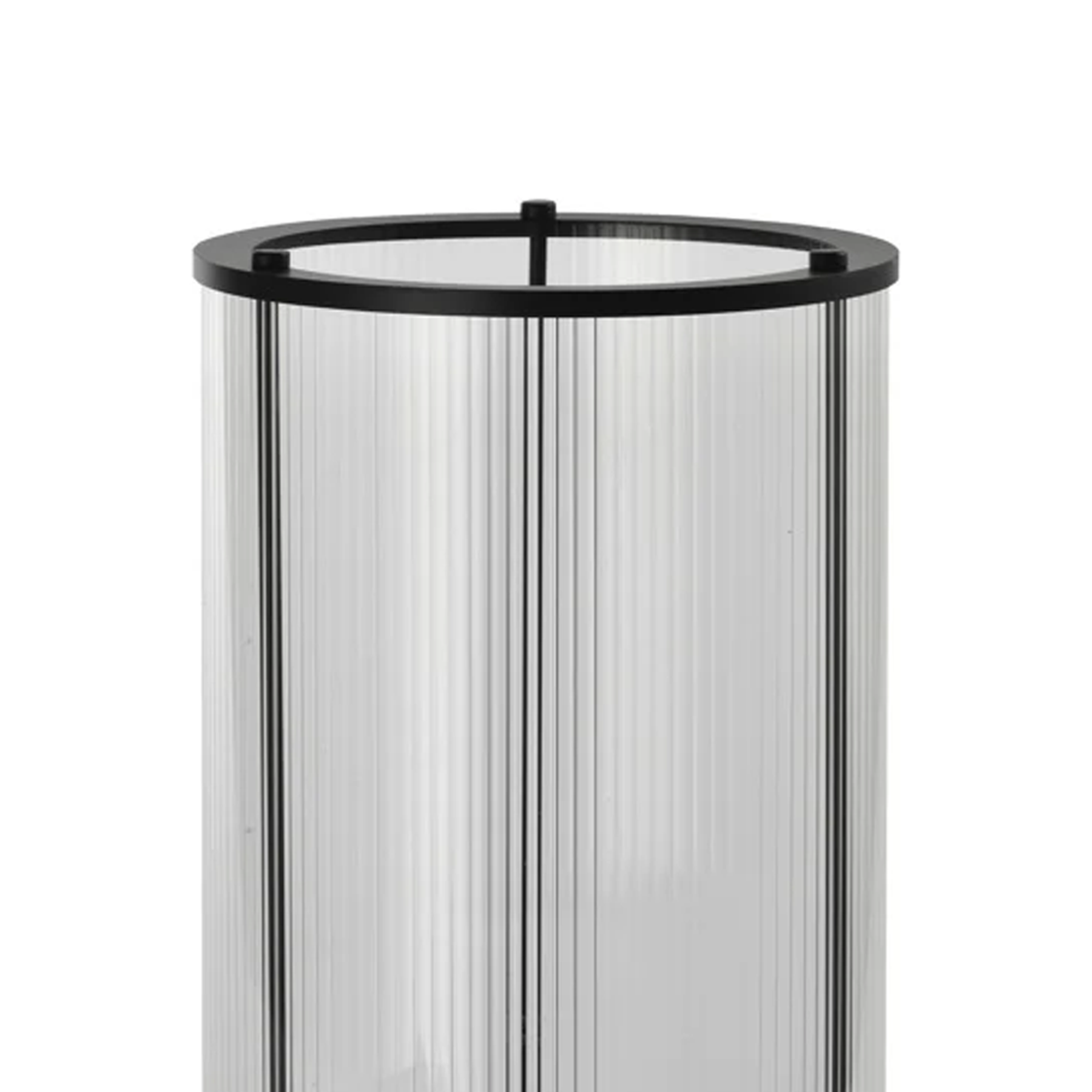 Svícen DAYENE sklo s černým povrchem