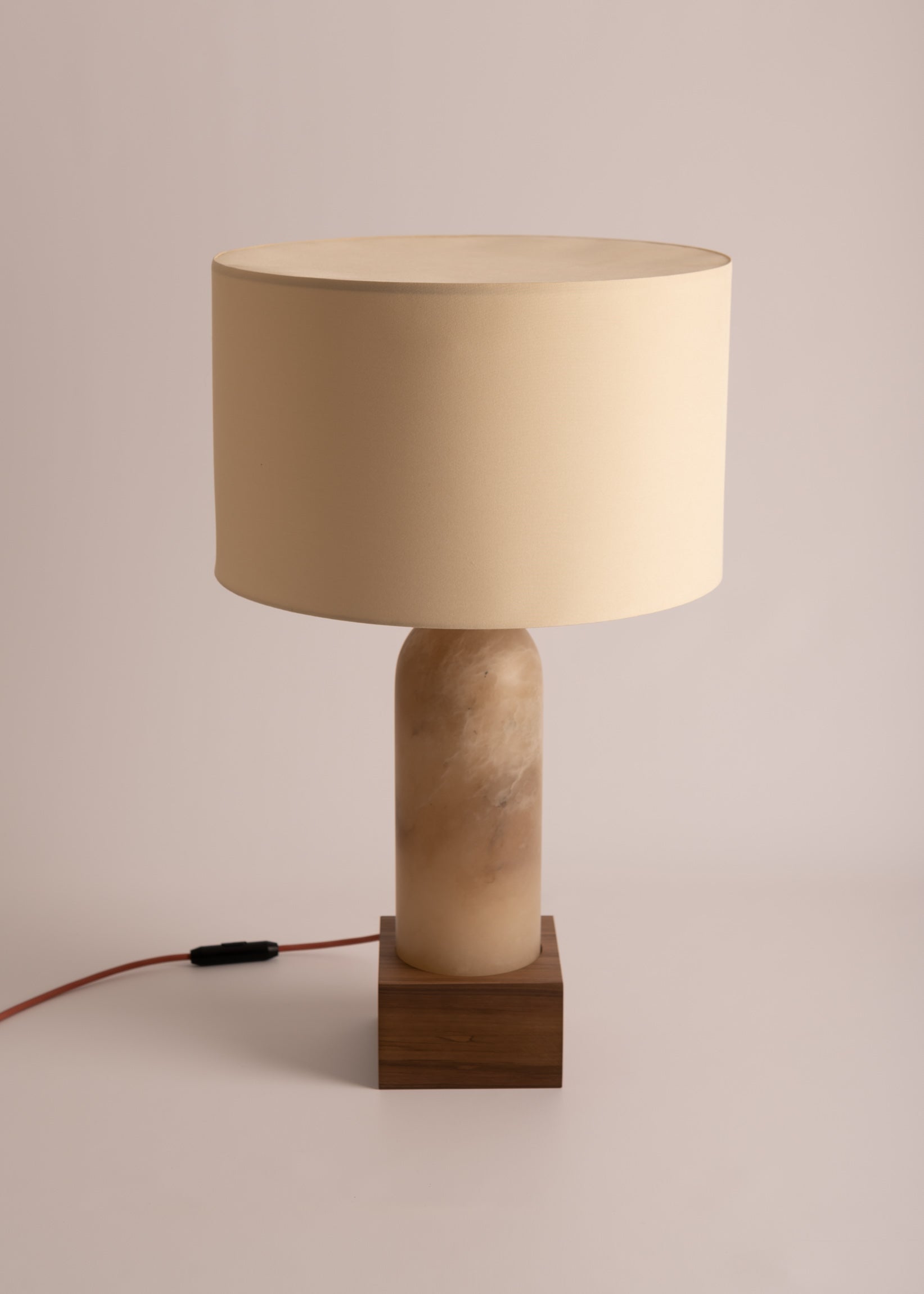 PURA KELO Table Lamp Dark Beige Alabaster