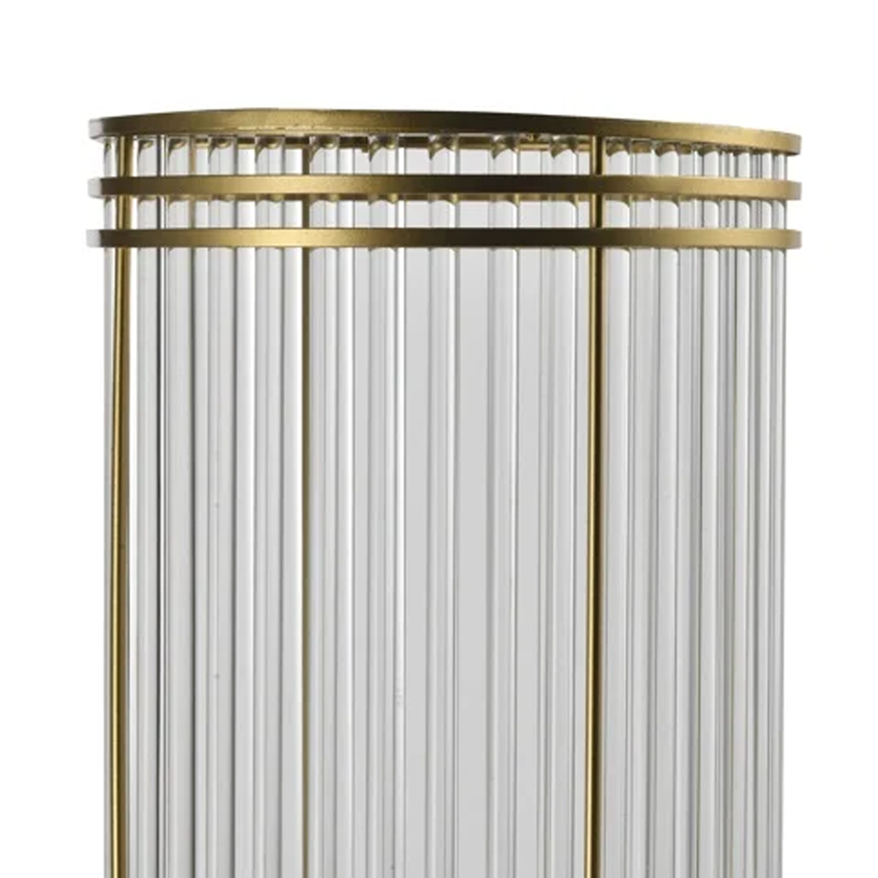 Svícen DYARA transparentní sklo se zlatým akcentem