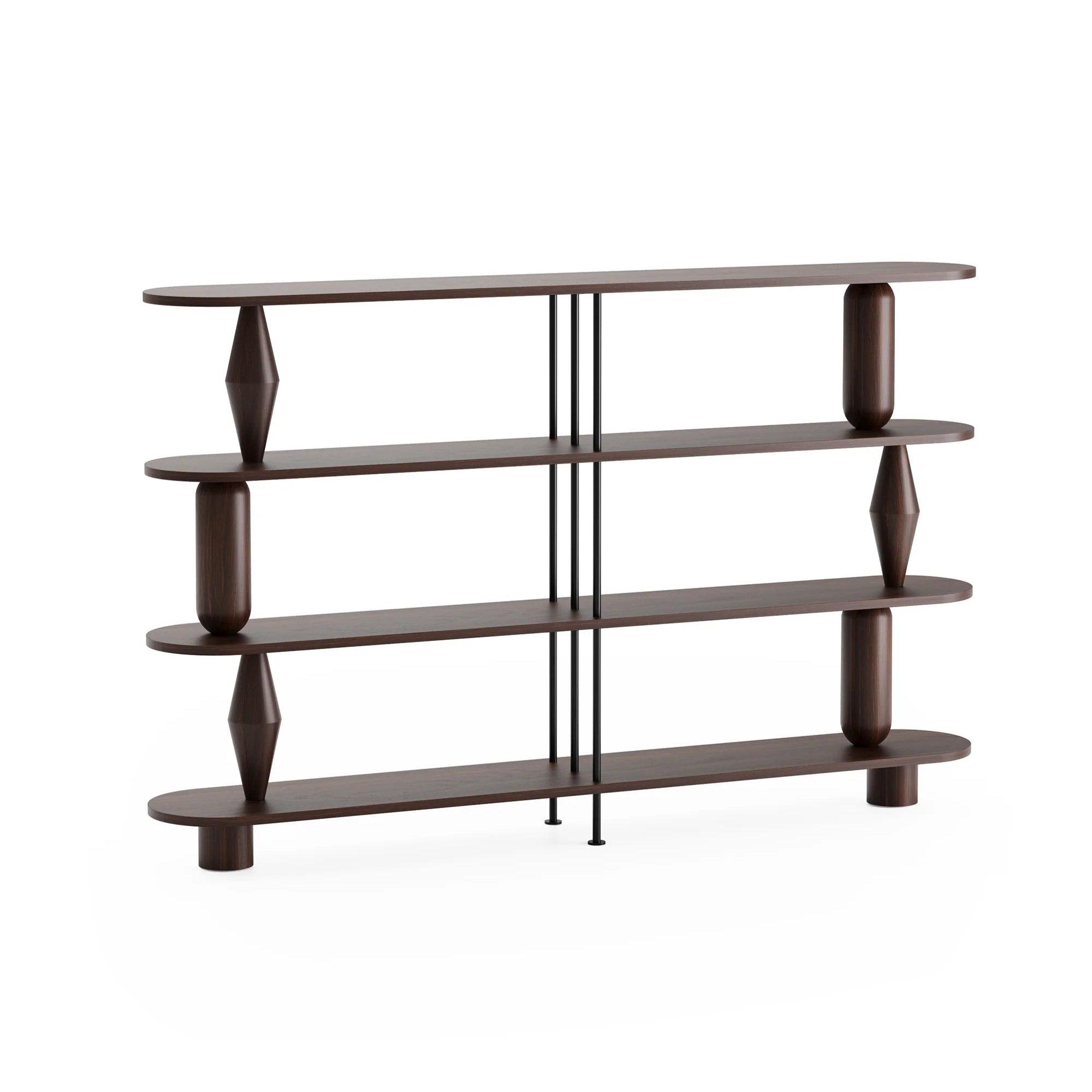 VAZOO DUO Shelf dark oak wood