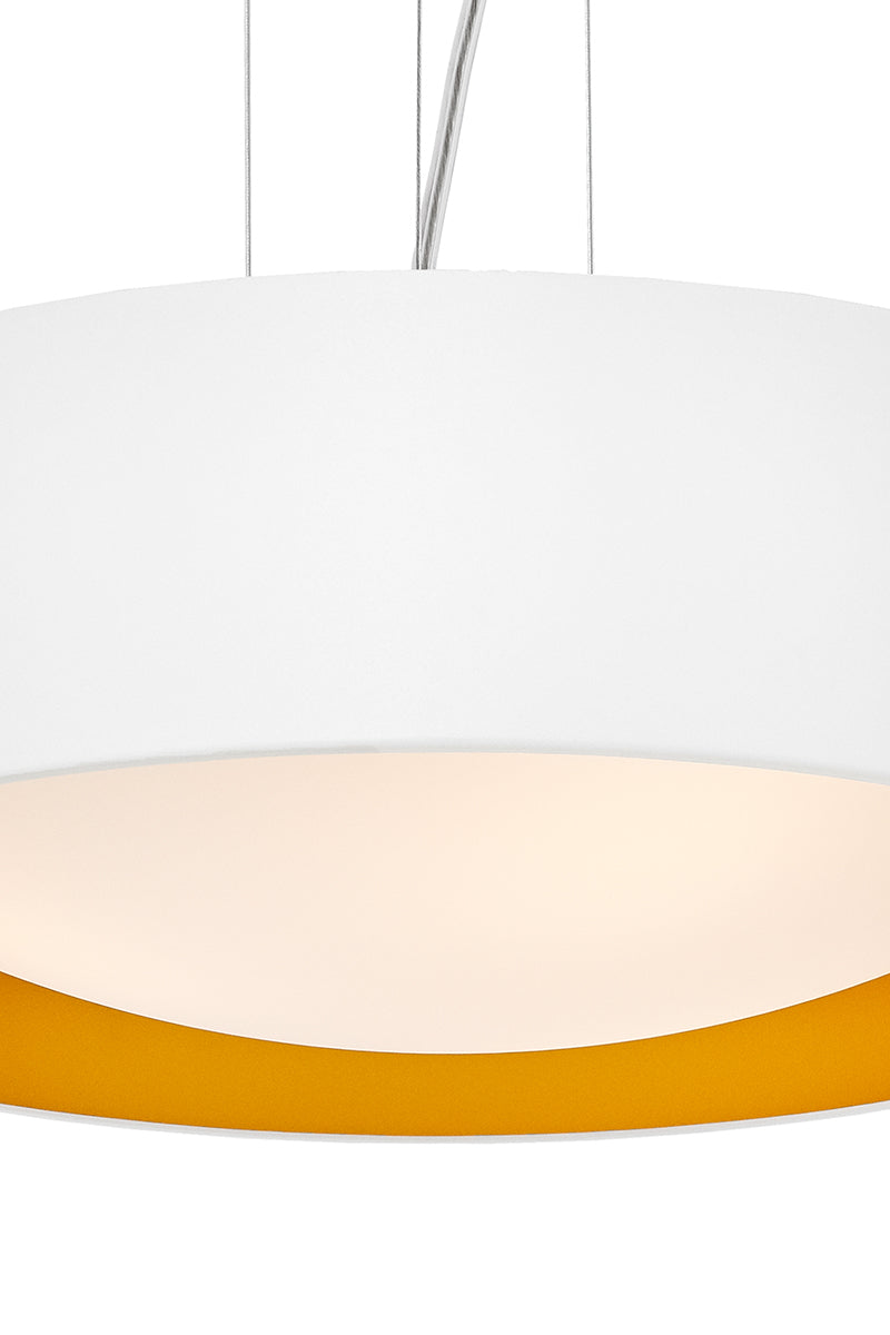VERO pendant lamp white with a gold center