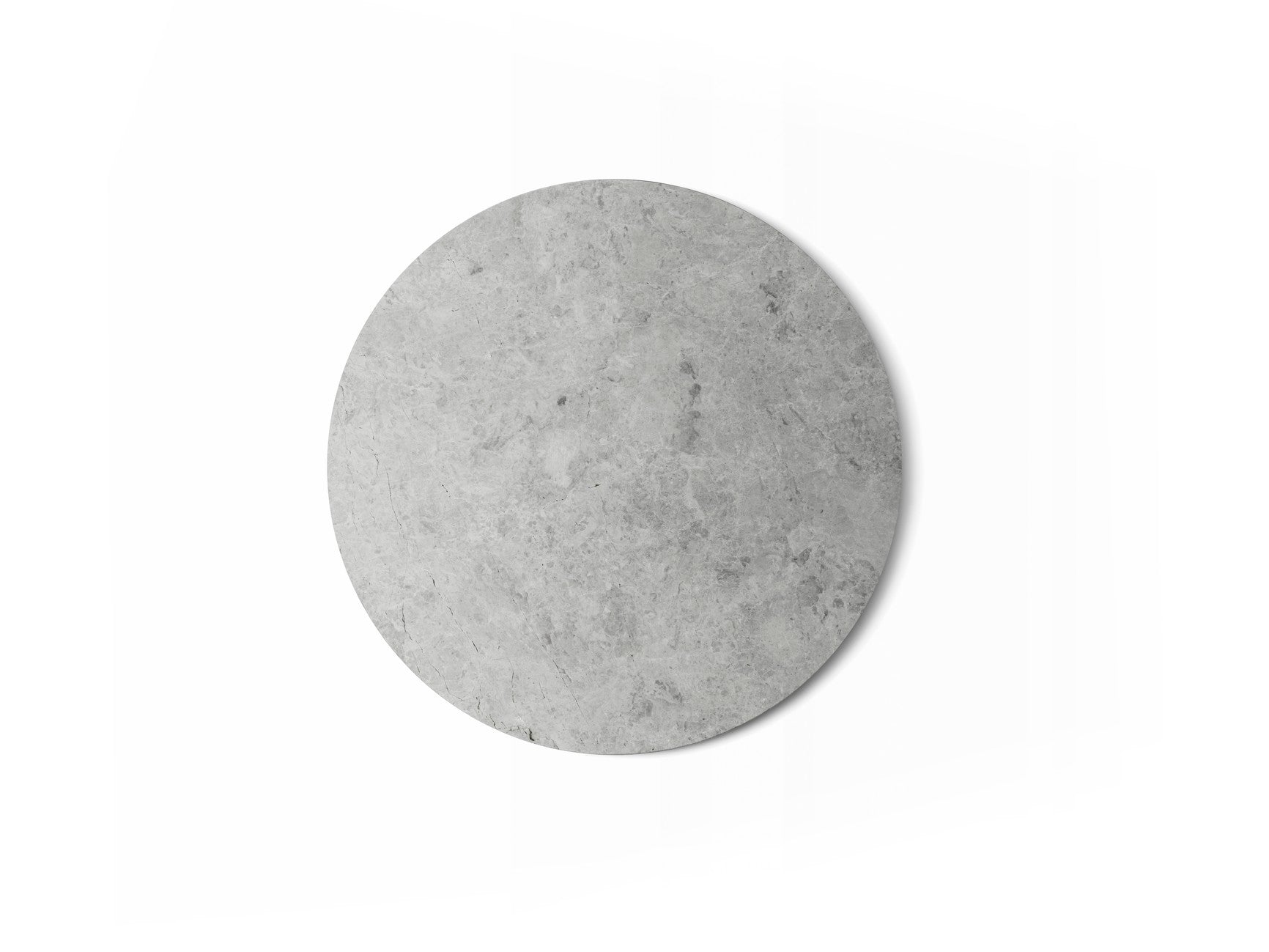 Coffee table 423 light gray marble top with dark aluminum base