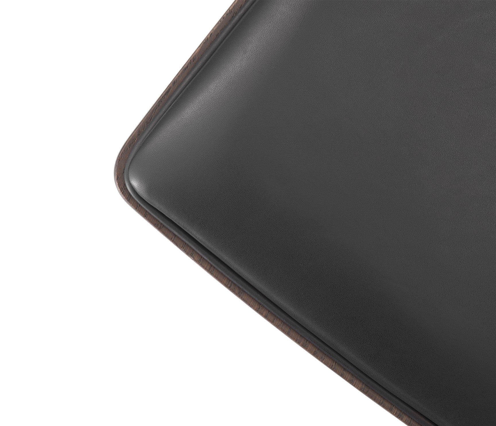 Židle CABIN černá kůže s tmavým dubovým podstavcem [Antonina] [Amelia spr]