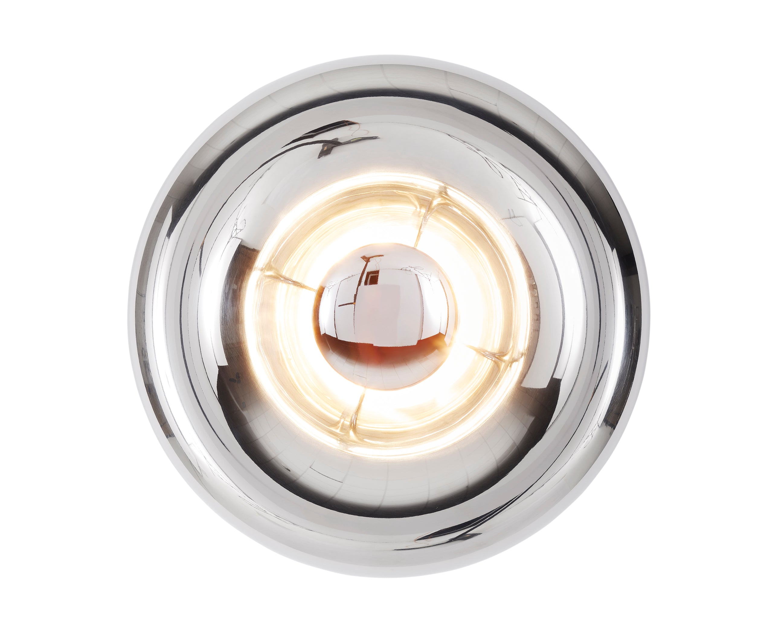 Stříbrná nástěnná lampa VOID