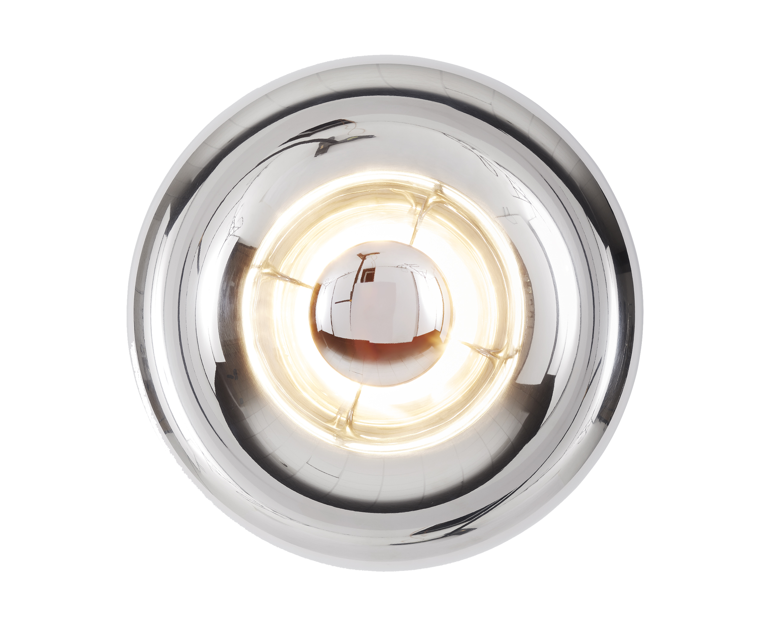 Stříbrná nástěnná lampa VOID