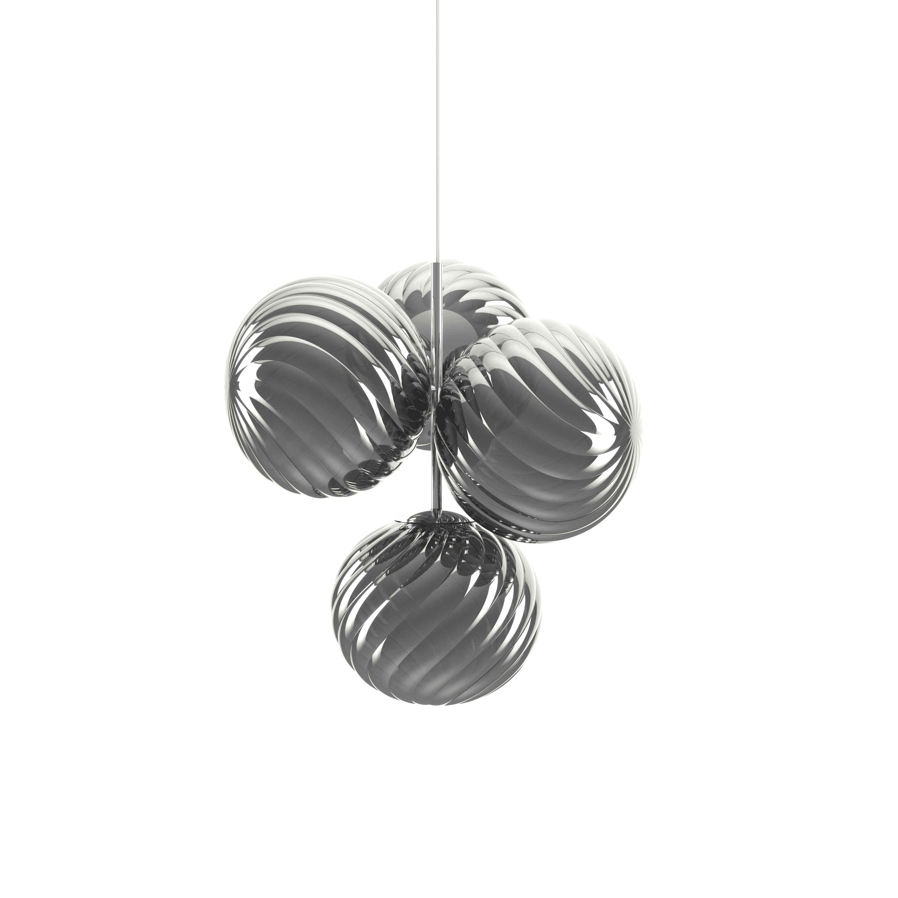 WHIRL SMALL silver pendant lamp